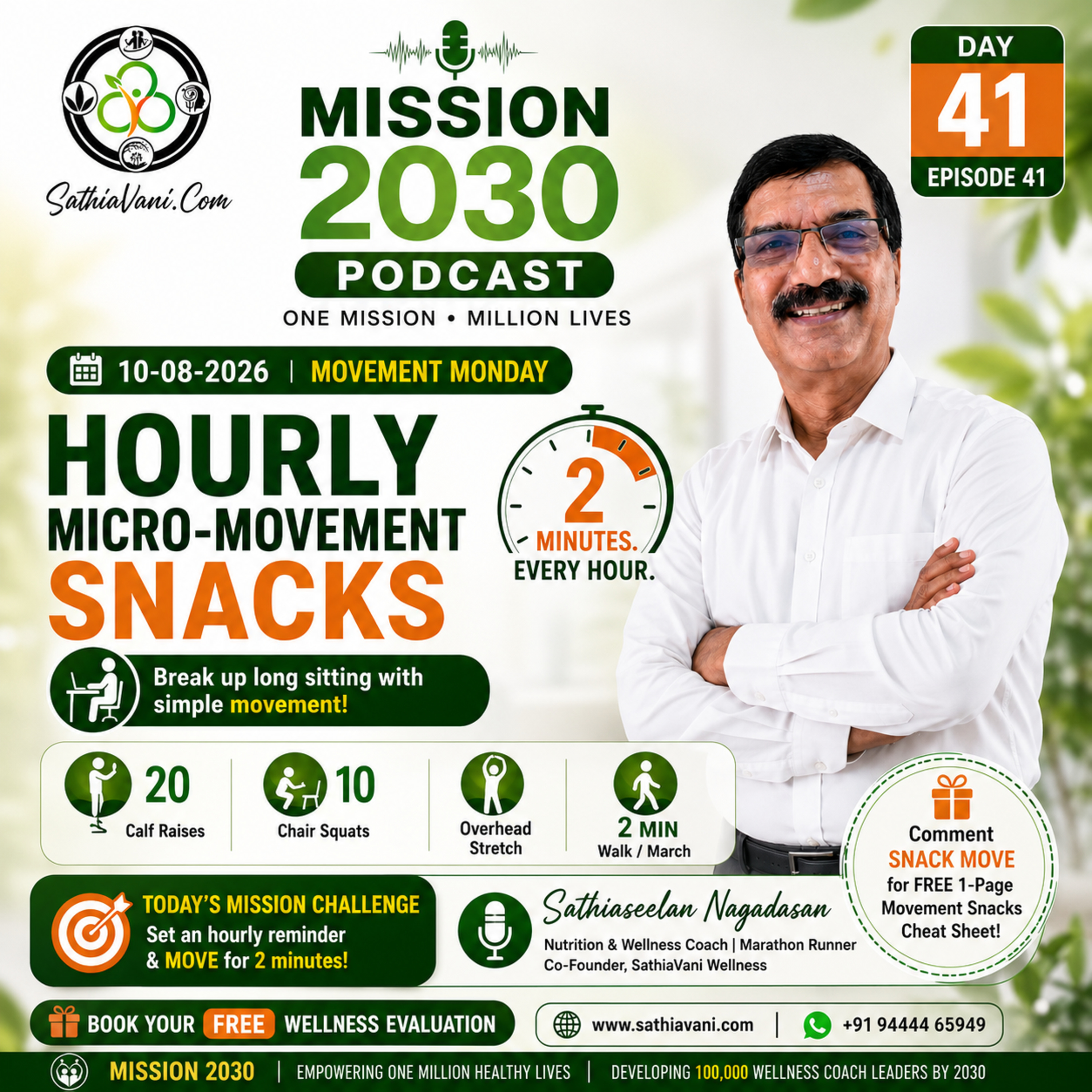 Mission 2030 Episode 41(10-08-2026) Hourly Miro Movement Snacks Podcast episode artwork