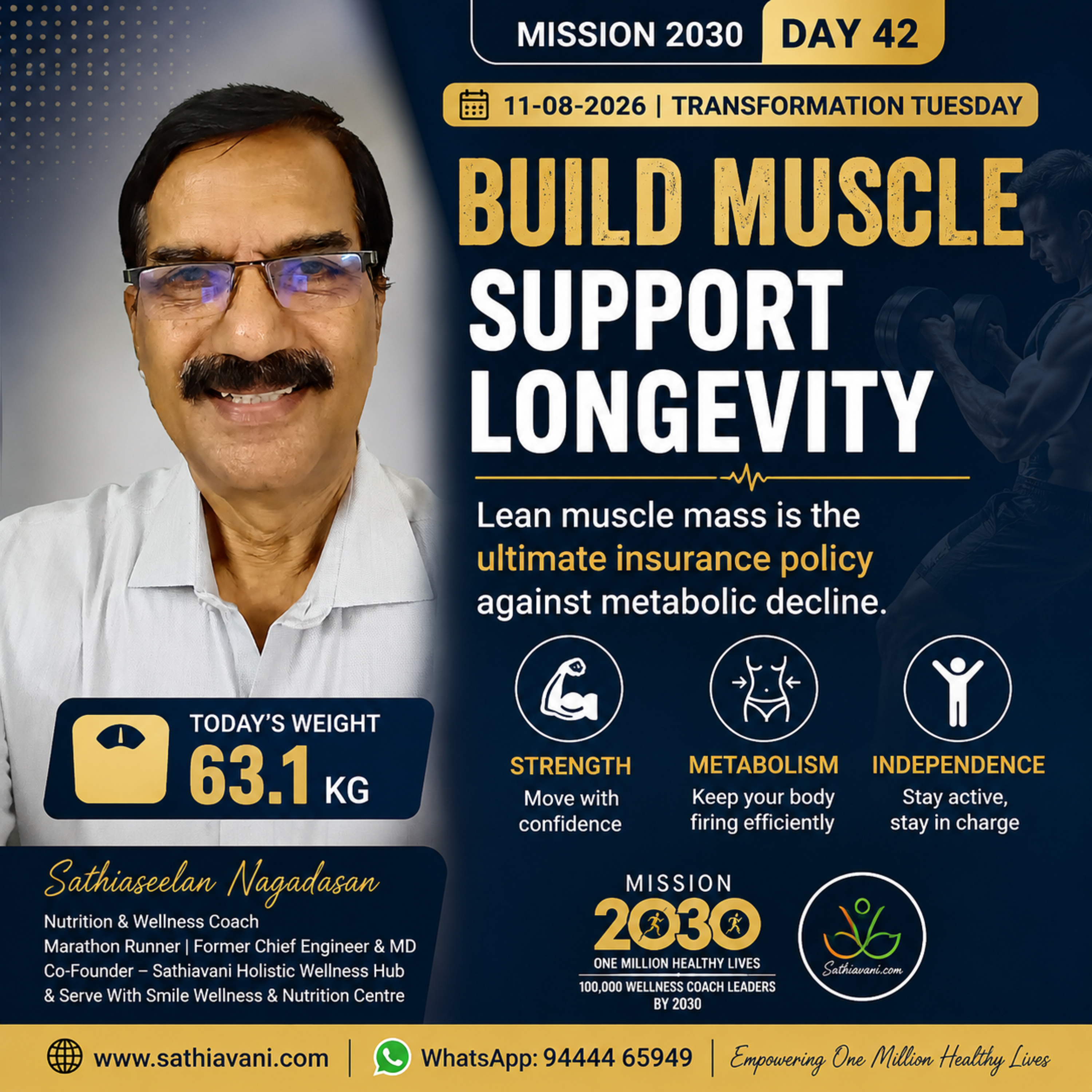Mission 2030 Episode 42 (11-08-2026)Build strength today. Protect your independence tomorrow. 💪✨ episode artwork