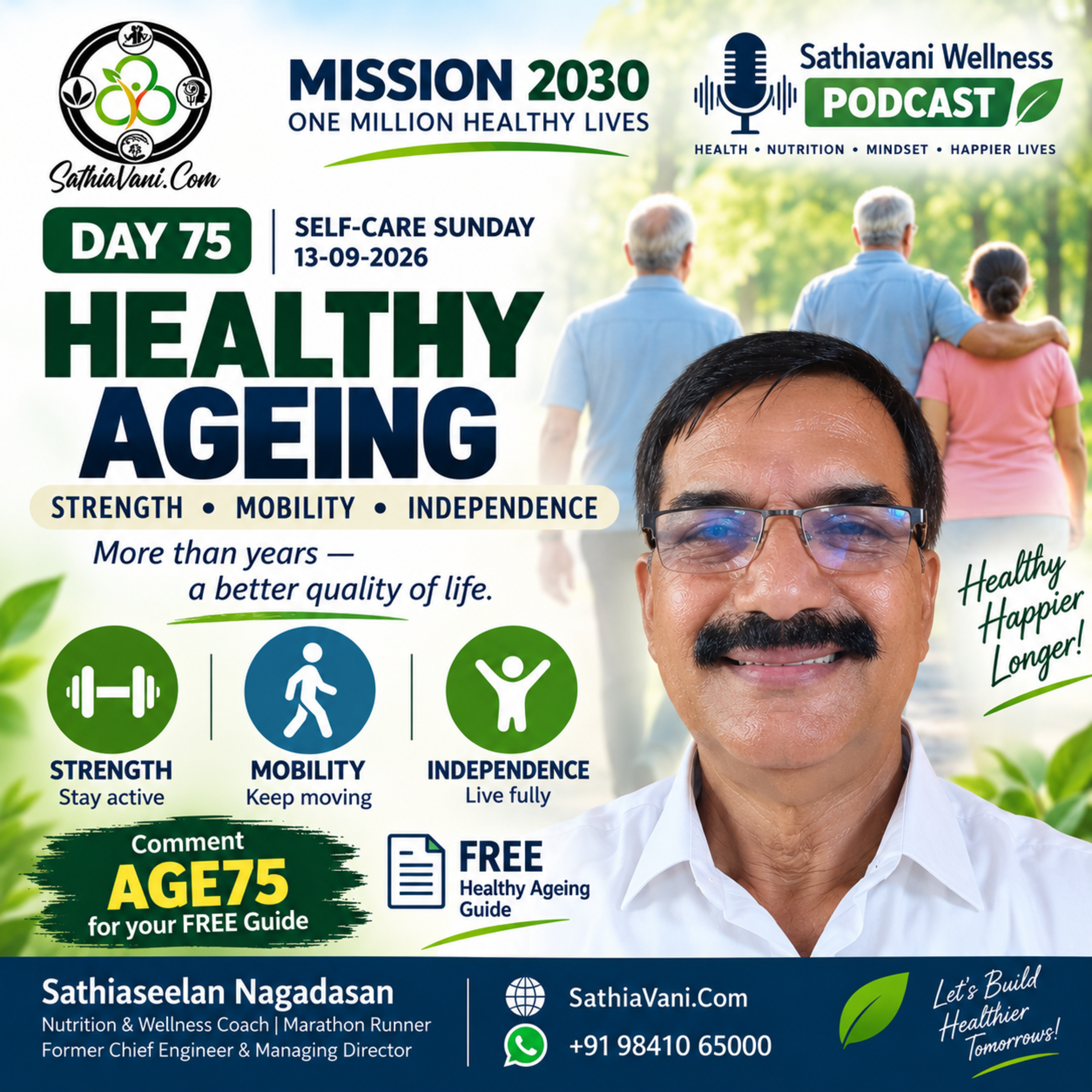 Healthy Ageing: Strength, Mobility & Independence | Mission 2030 Day 75.mp3 episode artwork