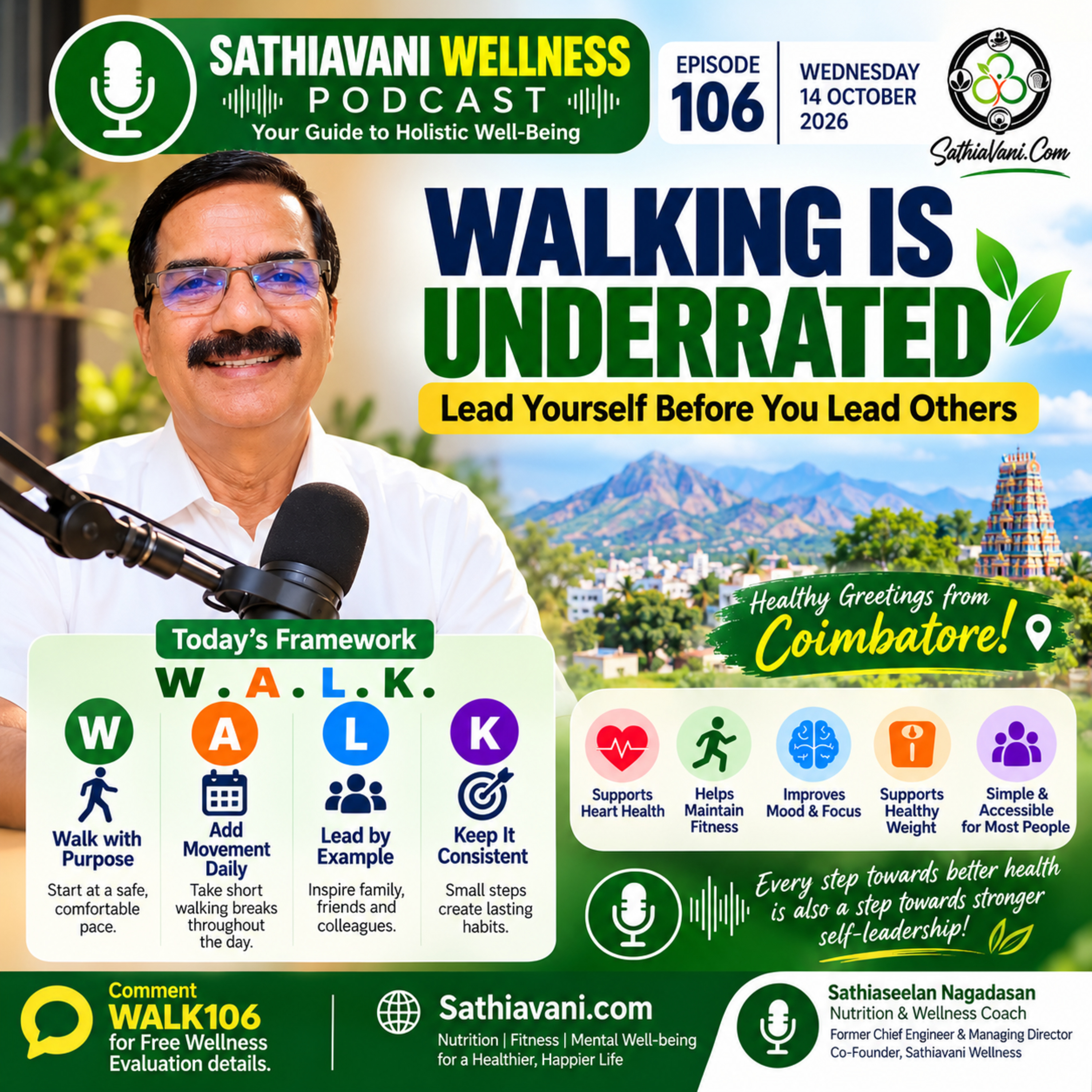 Walking Is Underrated: Lead Yourself Before You Lead Others | Mission 2030|Day 106 episode artwork
