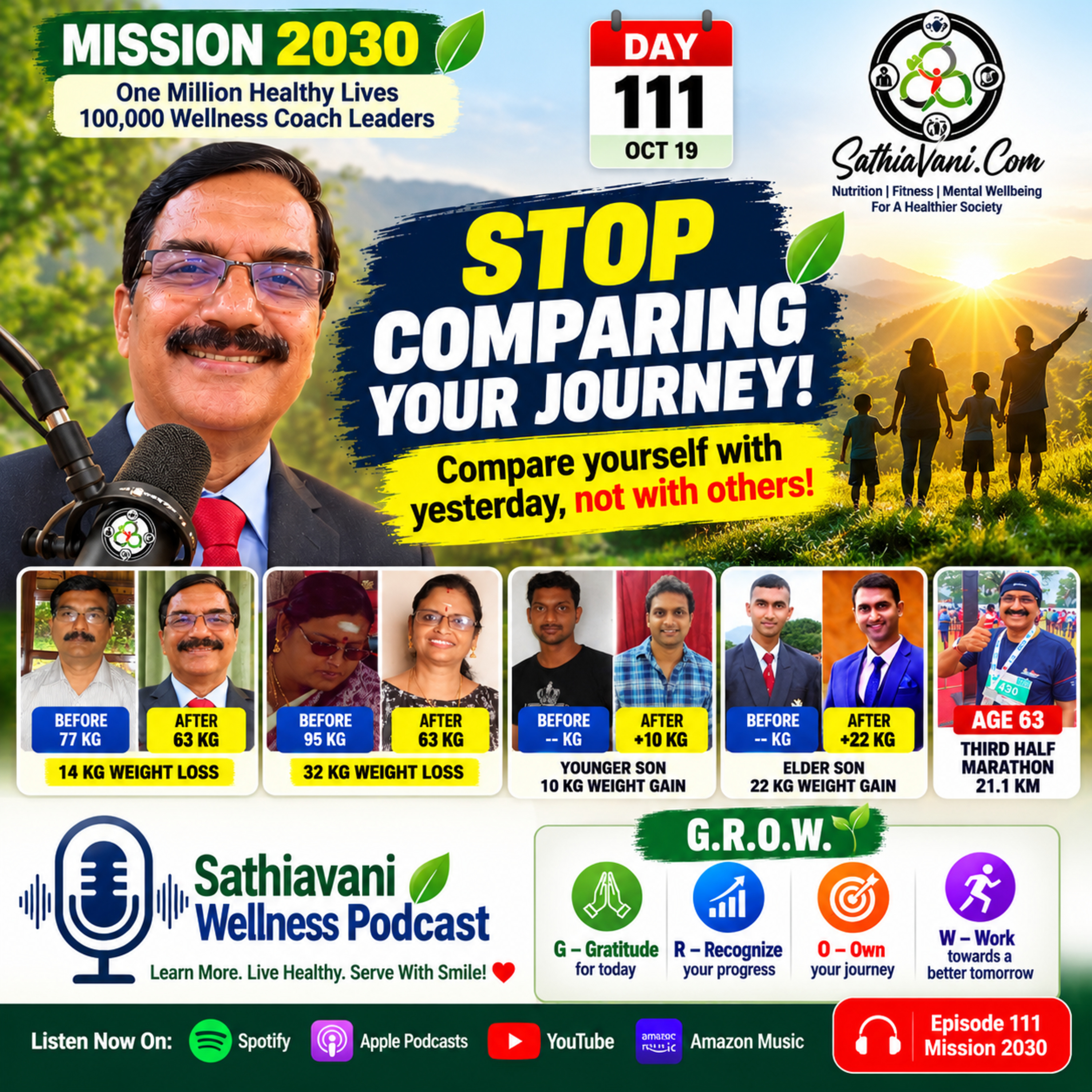 Stop Comparing Your Journey | Progress Over Comparison | Mission 2030 Day 111 episode artwork