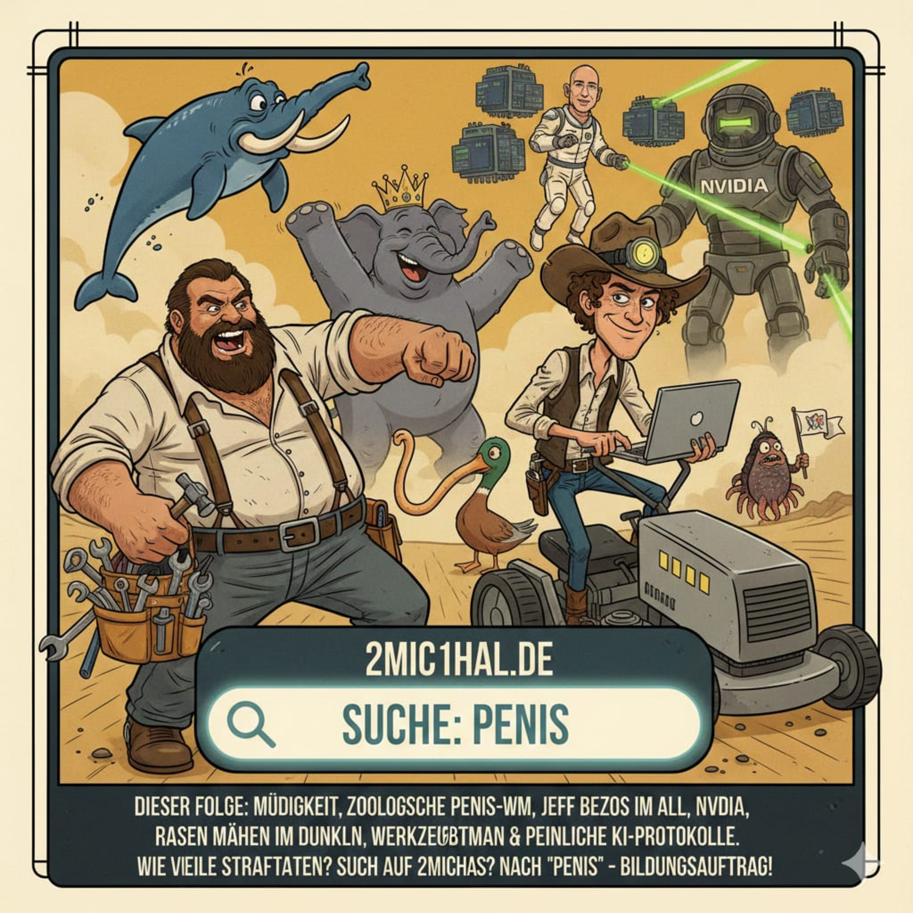 Cover fuer Die rechte und die linke Hand der Podcastgeschichte - Folge 500 | Comedy Podcast