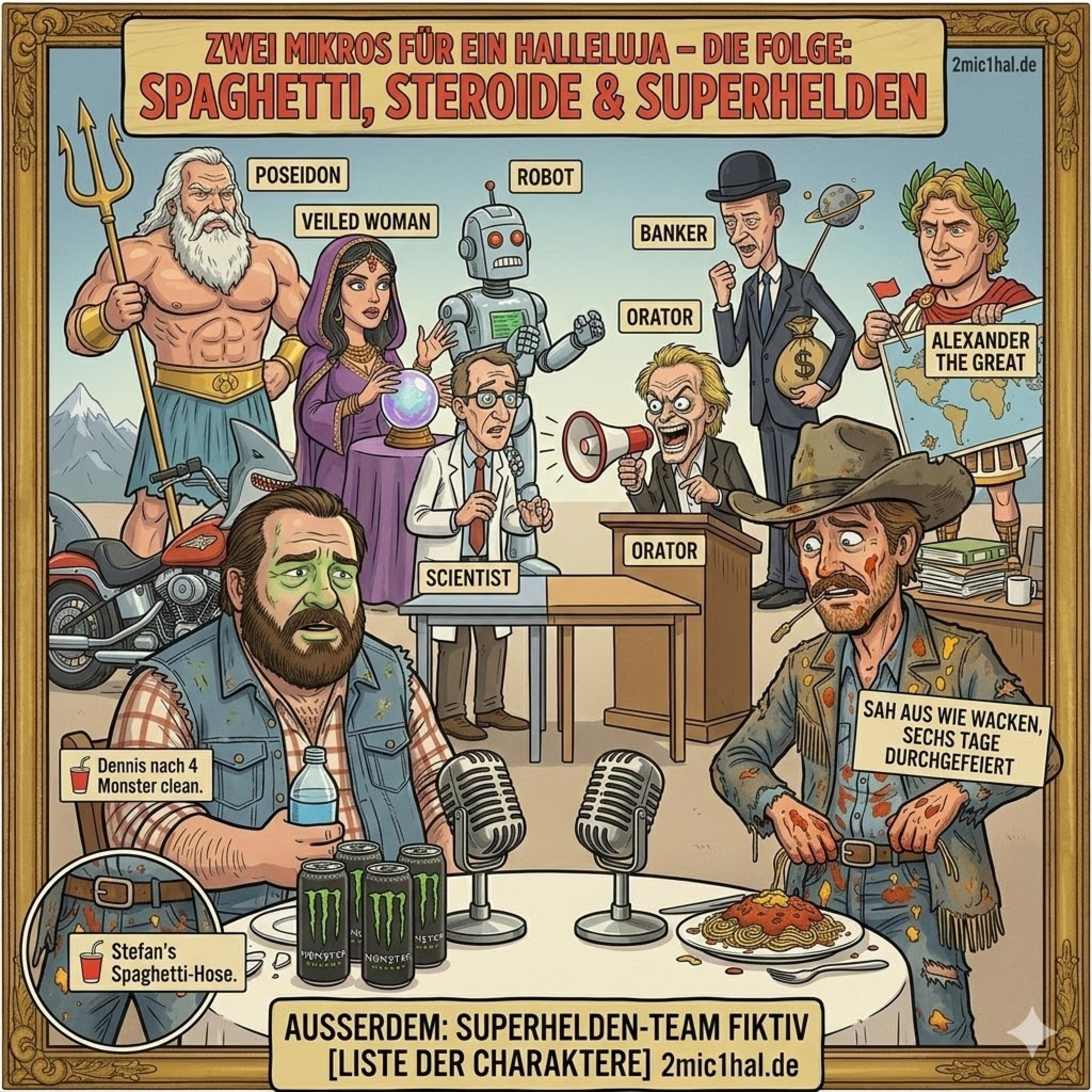 Cover fuer Episode 508: Kokain im Bundestag, Klaus Kinski im Rennteam und warum Stefans Hose ausgehärtet ist – Comedy Podcast