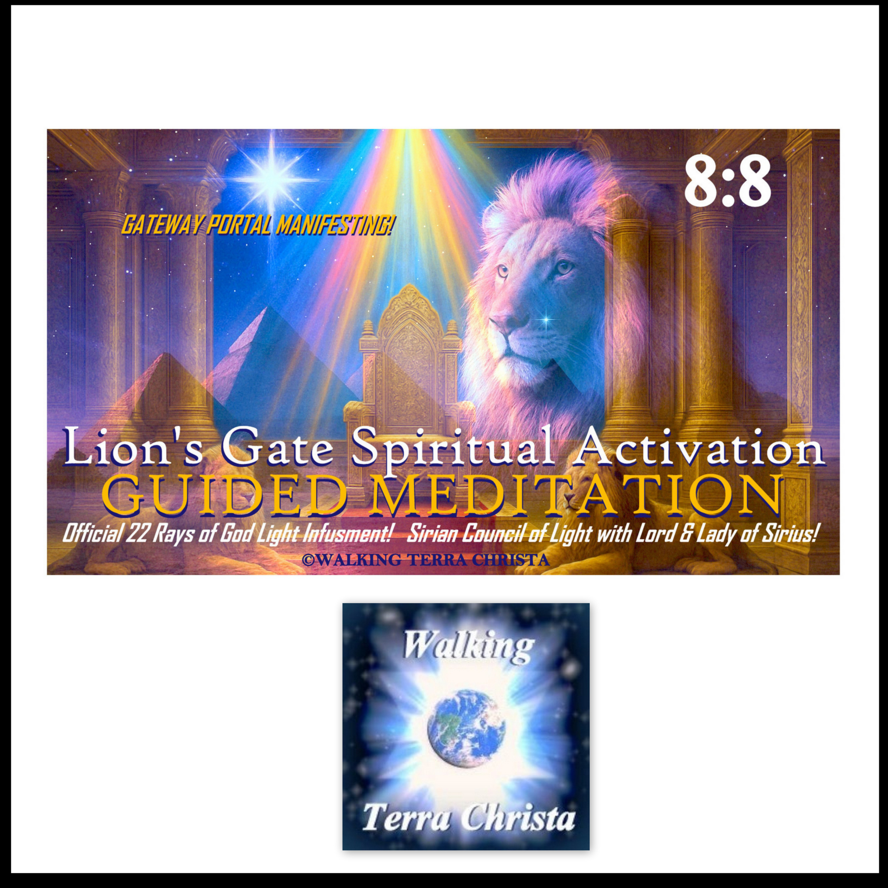 8-8 LIONS GATE GUIDED MEDITATION ACTIVATION SPIRITUAL INTENT LORD LADY SIRIUS episode artwork