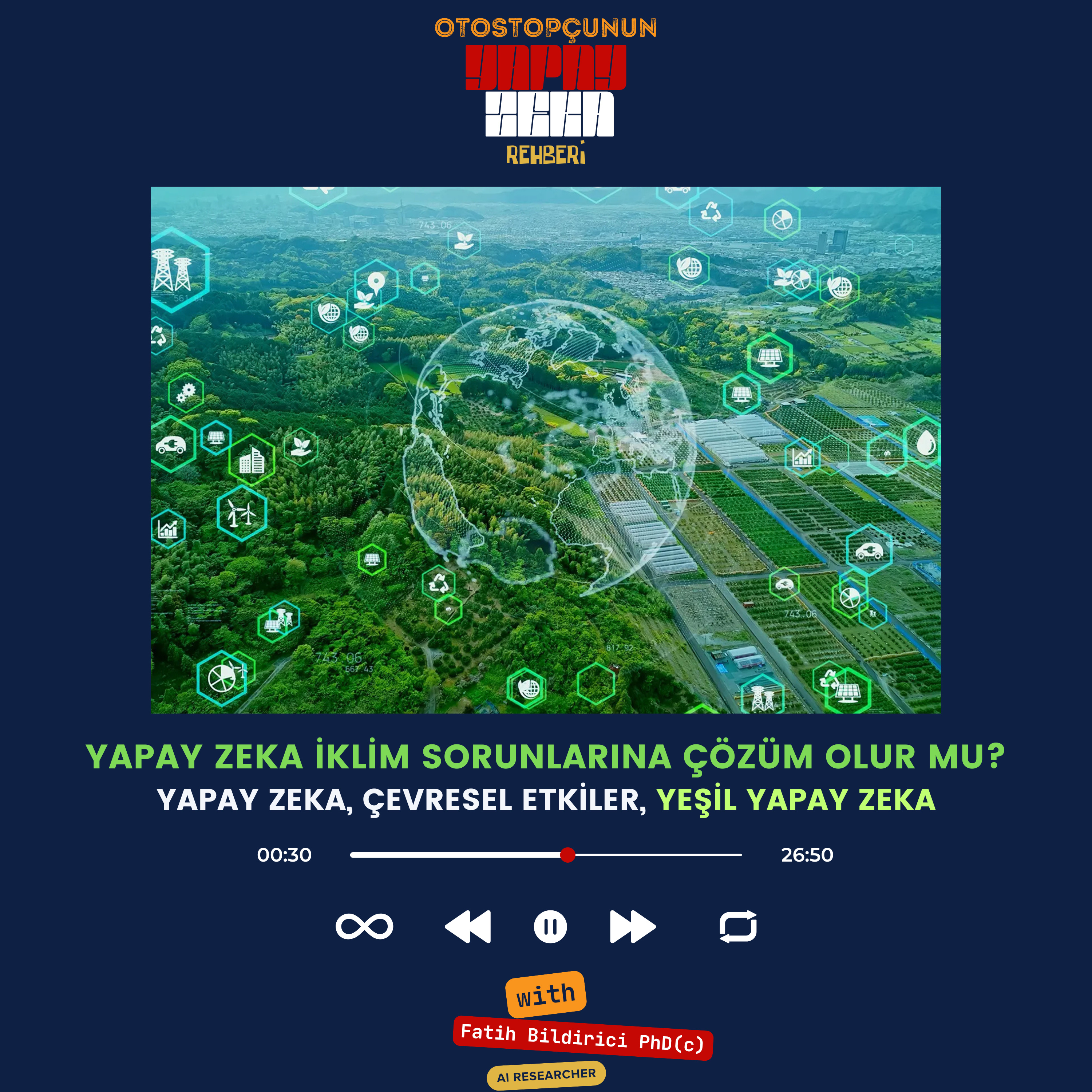 Yapay Zeka Destekli İklim Çözümleri: Yapay Zeka İklim Sorununa Çare Olur Mu? episode artwork