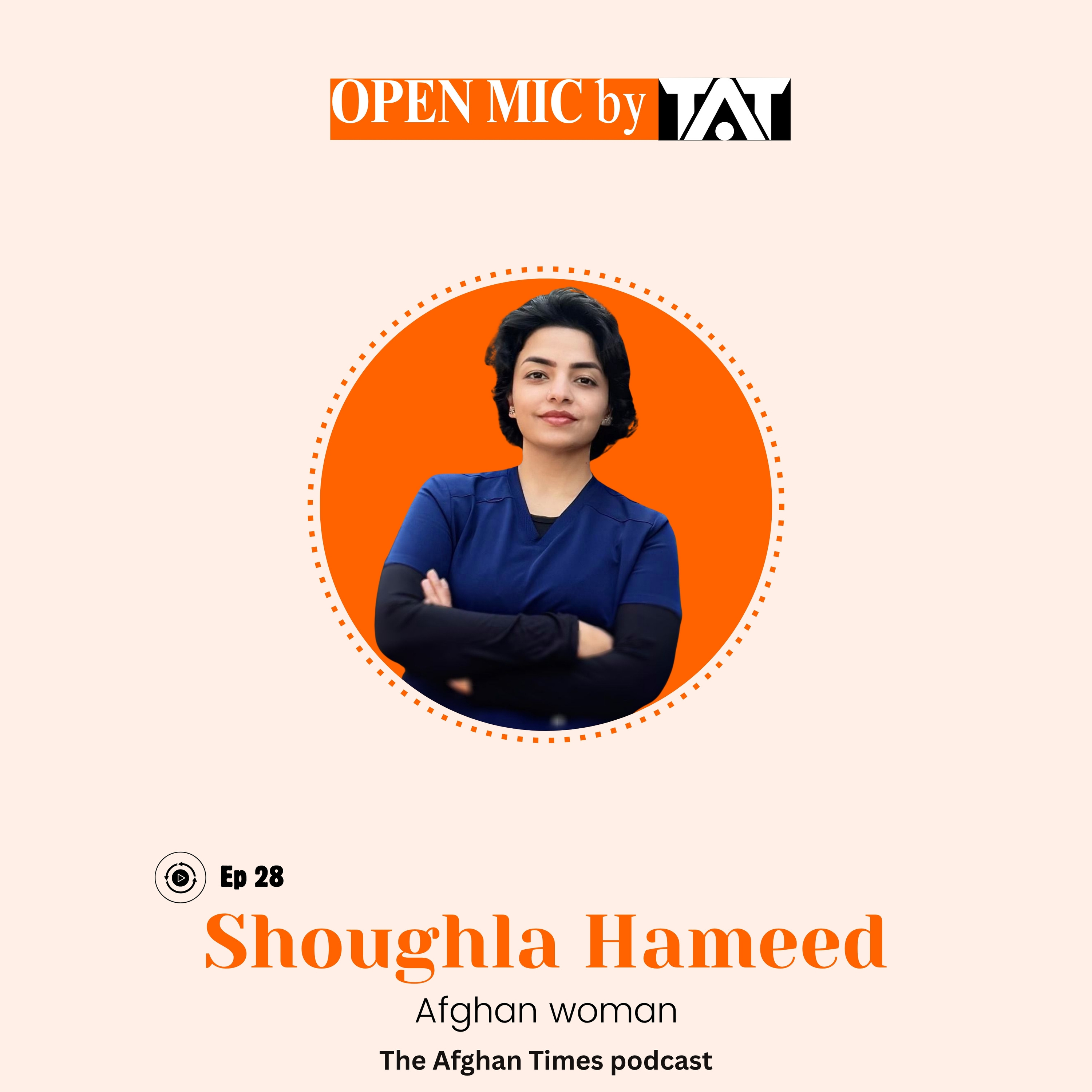 Open Mic: Ep 28 with Shoughla Hameed – The Afghan Times Podcast episode artwork