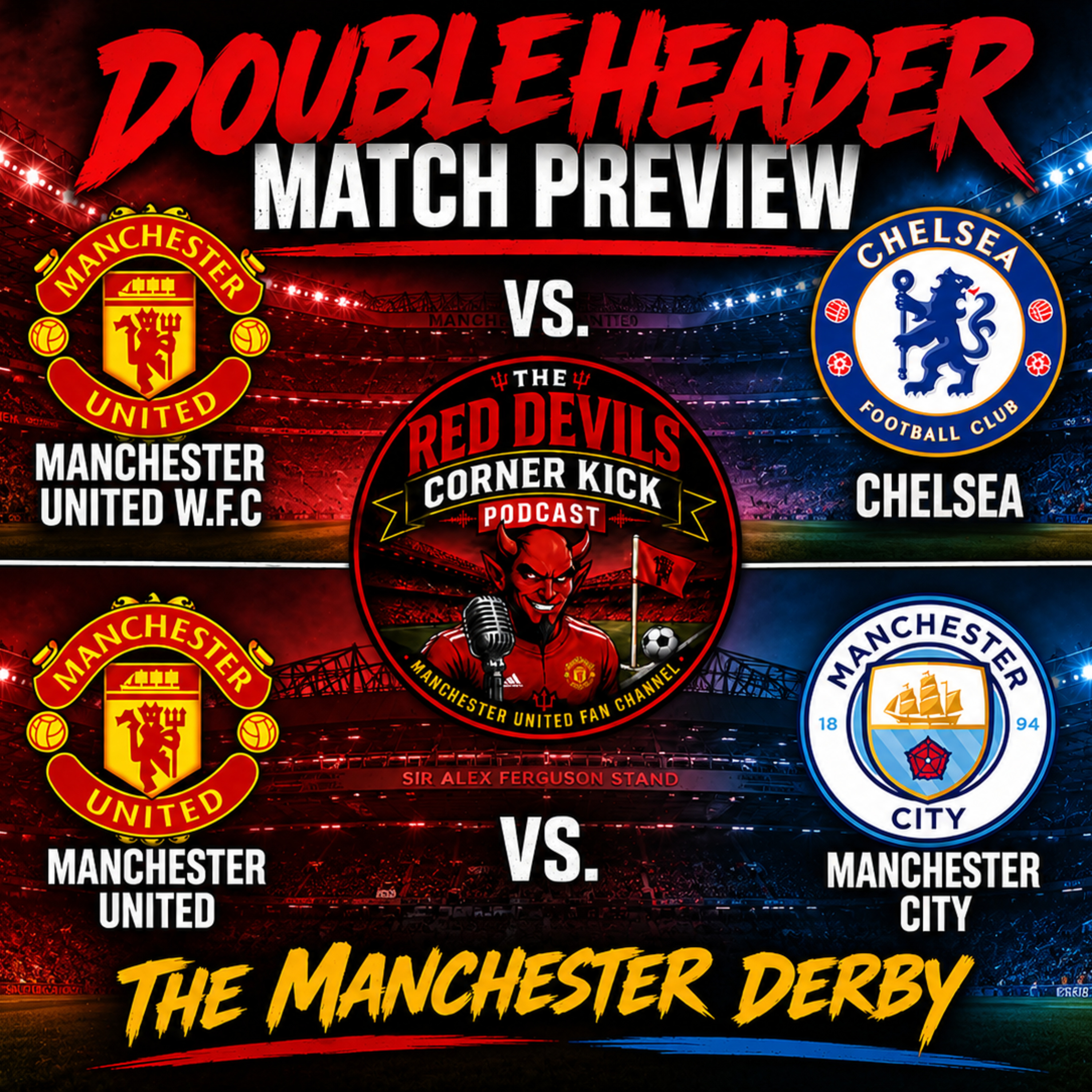 Manchester United doubleheader Sunday episode artwork