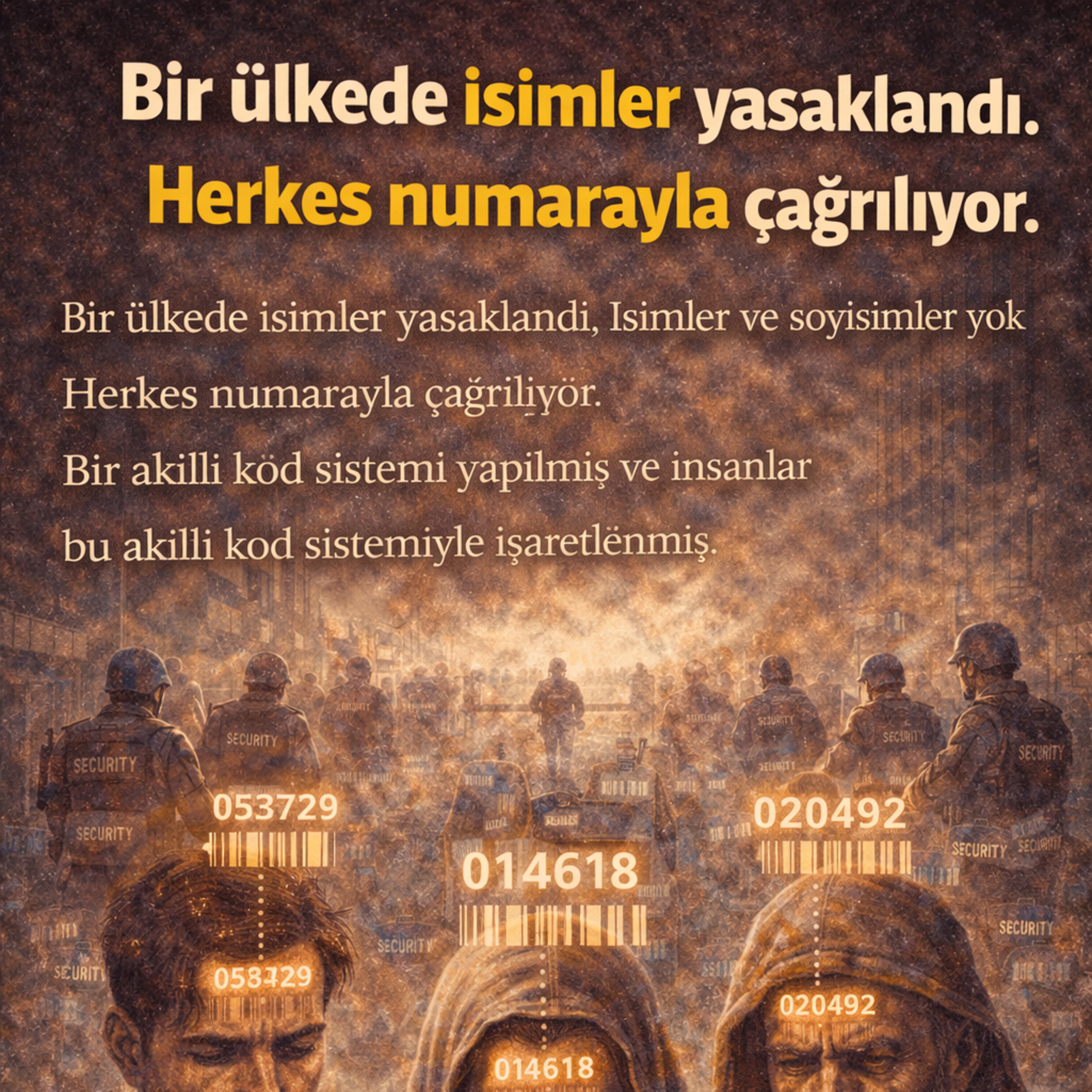 Bir ülkede isimler yasaklandı. Herkes numarayla çağrılıyor. episode artwork