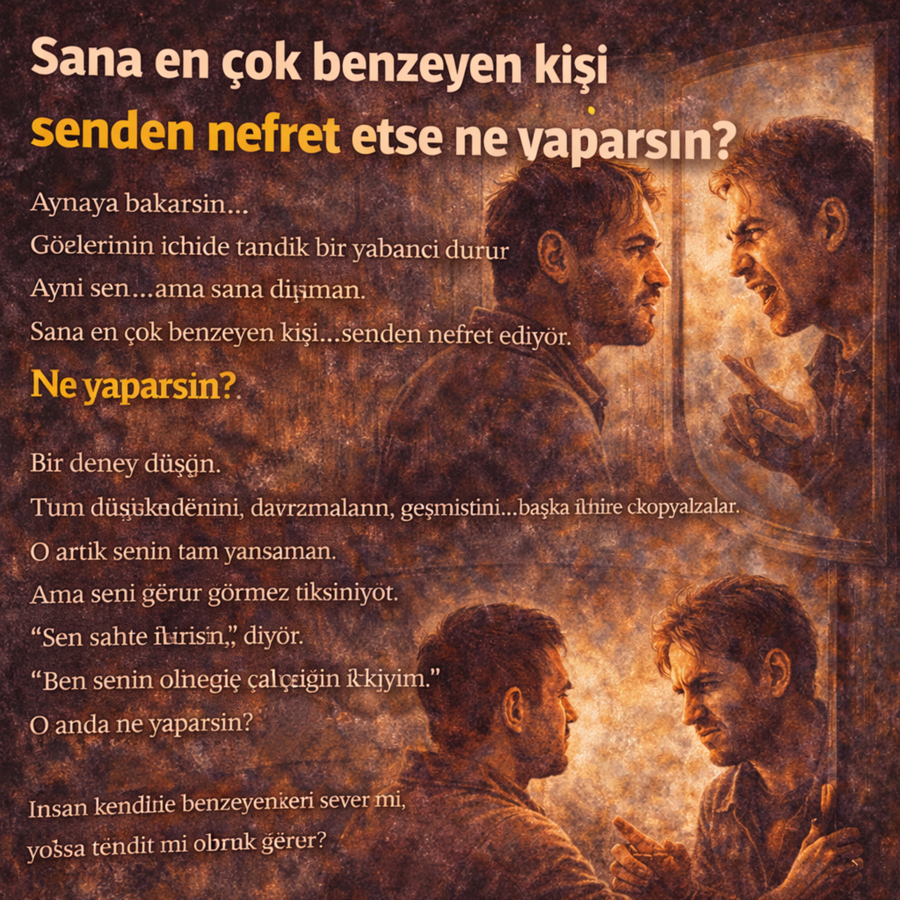 Sana en çok benzeyen kişi senden nefret etse ne yaparsın? episode artwork