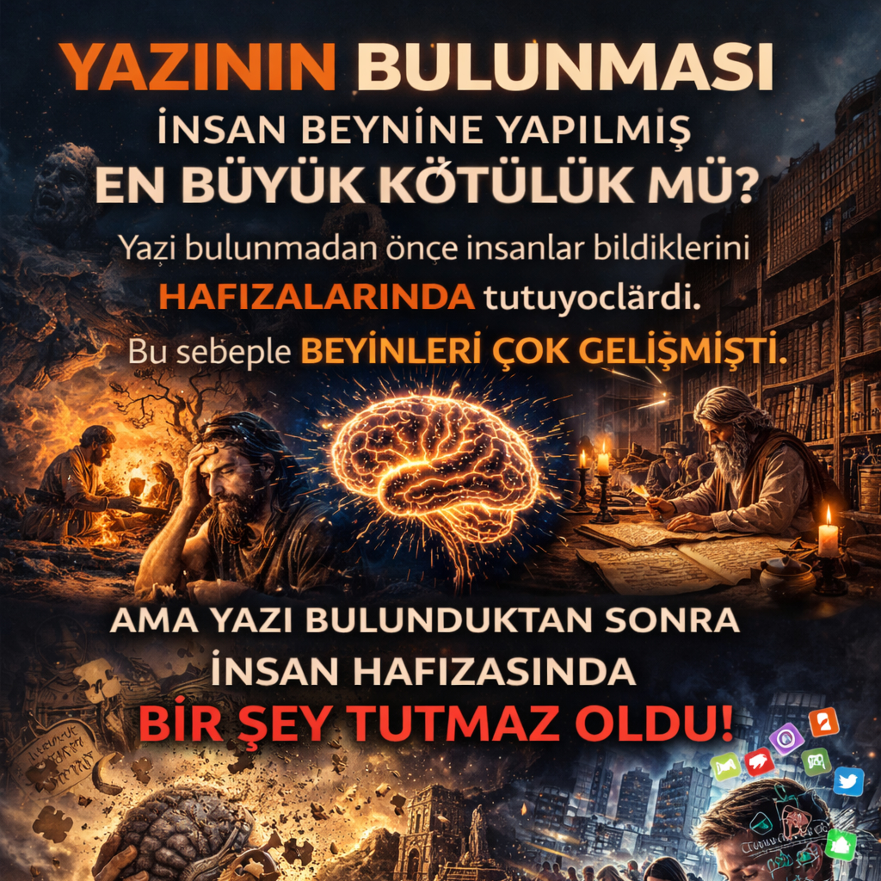 Yazının bulunması insan beynine yapılmış en büyük kötülük mü? episode artwork