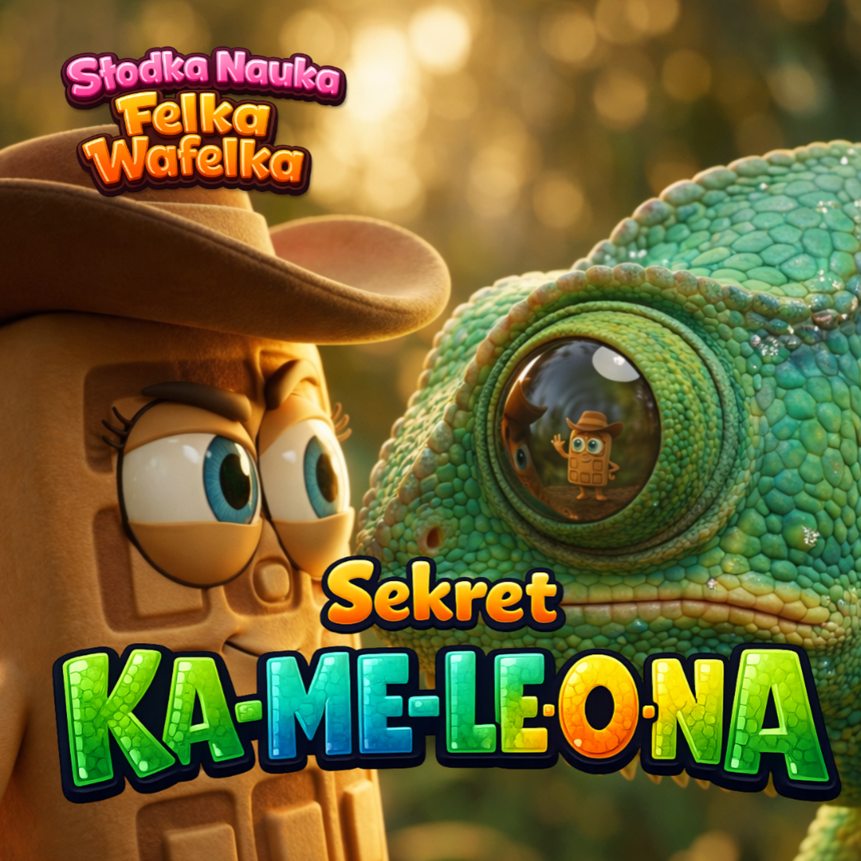 Jak kameleon zmienia kolor? 🦎 ciekawostki dla dzieci | Felek Wafelek (SNF_031)