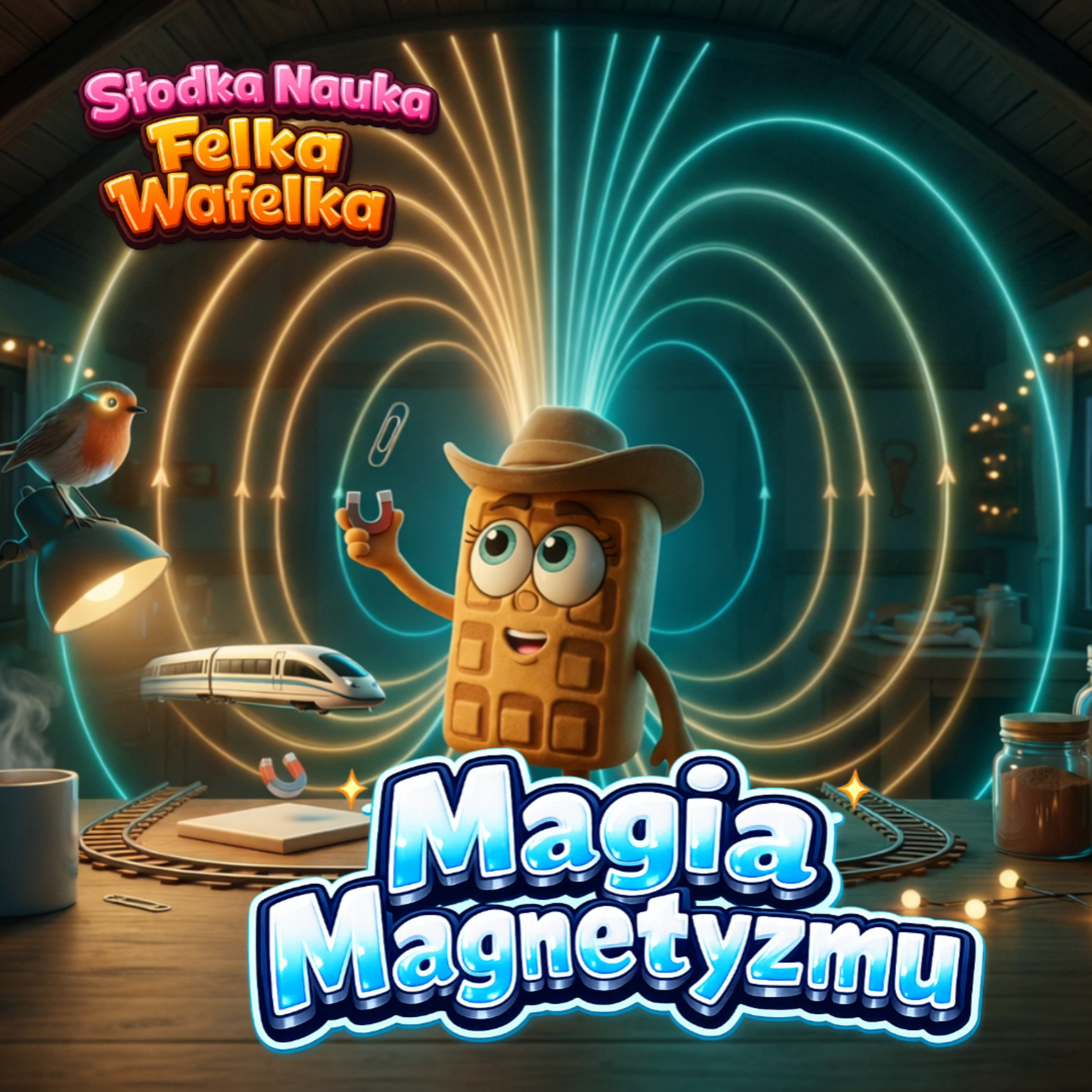 Dlaczego magnes przyciąga? 🧲 nauka dla dzieci | Felek Wafelek (SNF_033)