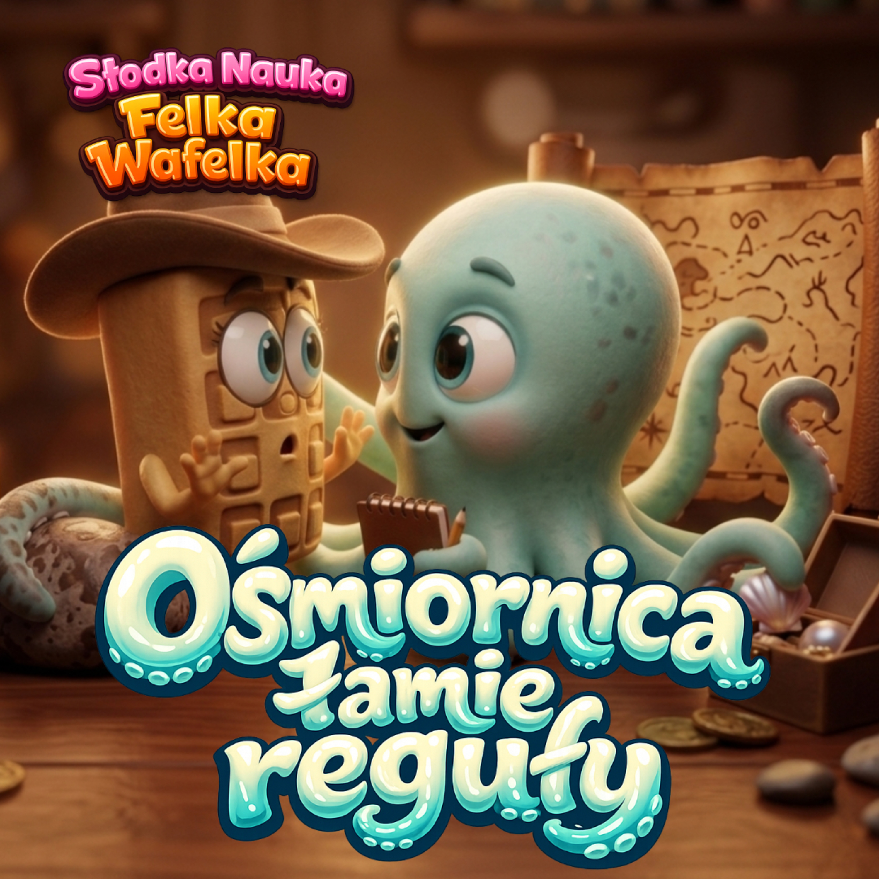 Czy ośmiornica ma 3 serca? 🐙 nauka dla dzieci | Felek Wafelek (SNF_050)