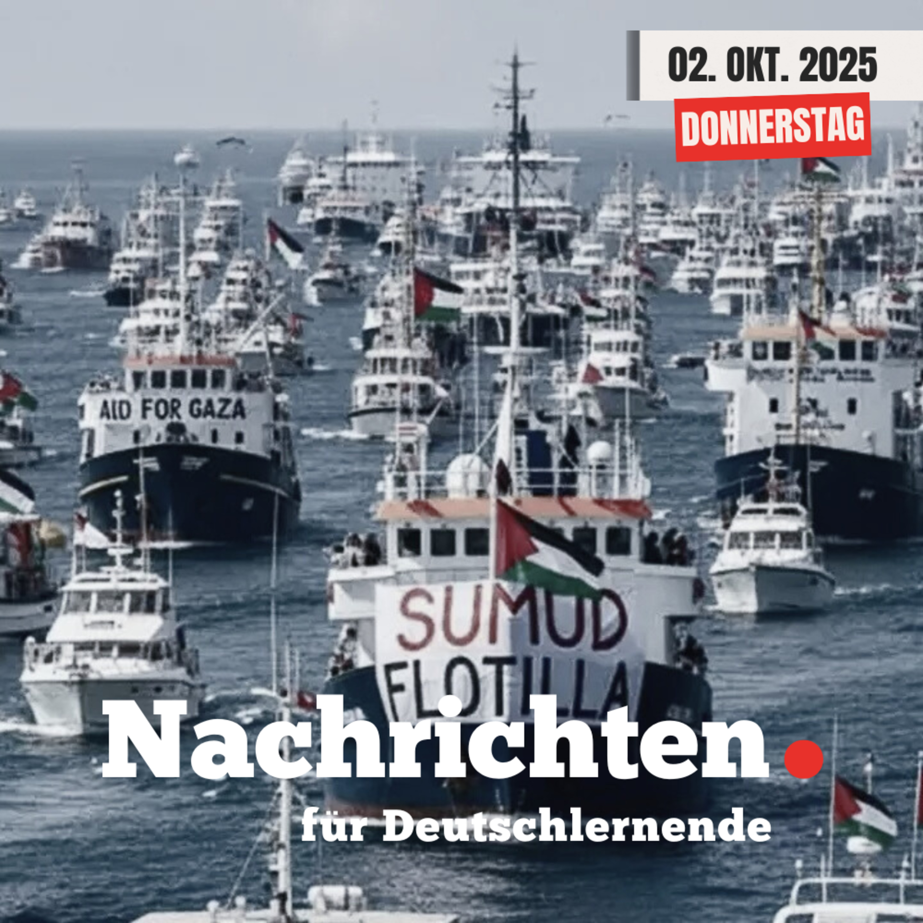 #134 Nachrichten für Deutschlernende vom 2. Oktober 2025 | Nachrichten in Einfacher Sprache episode artwork