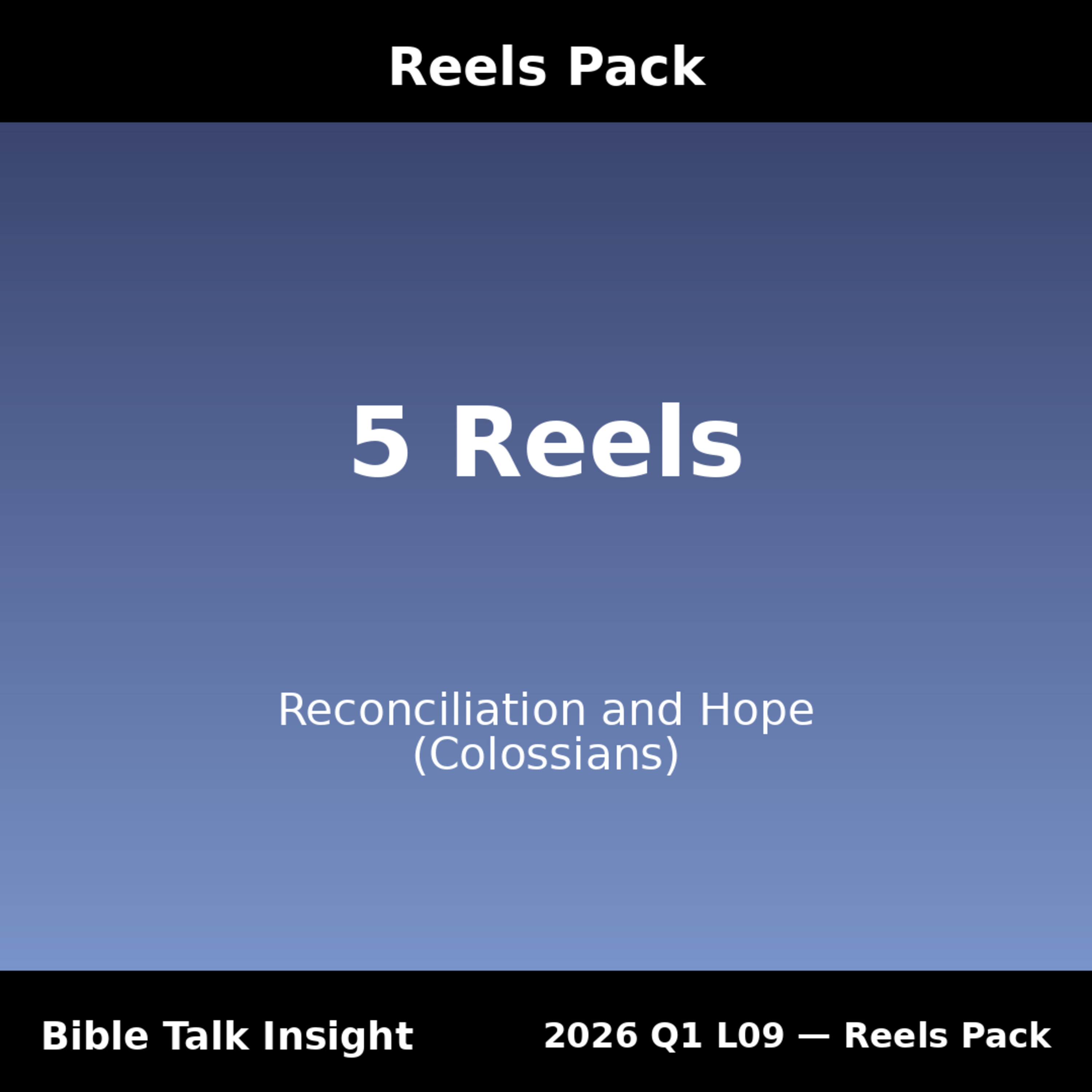 2026 Q1 L09 Combined Reels - Reconciliation and Hope (Week 2/22 - 2/28) episode artwork