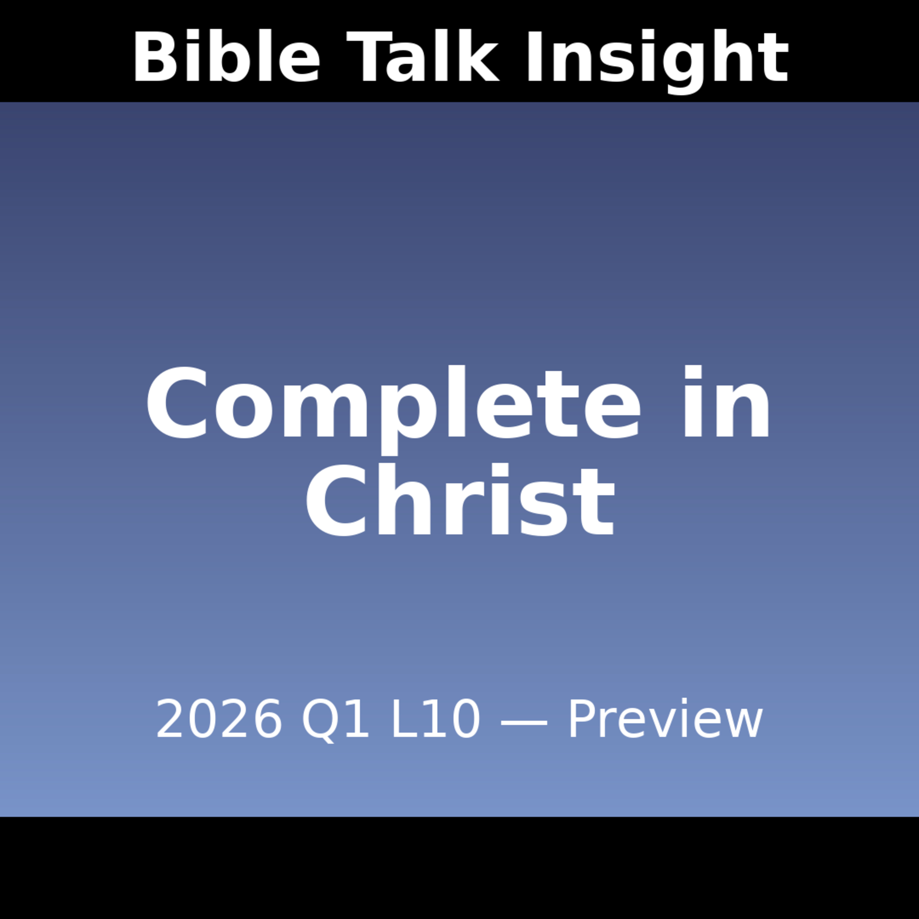 2026 Q1 L10 Preview - Spiritual Knockoffs vs the Real Thing episode artwork