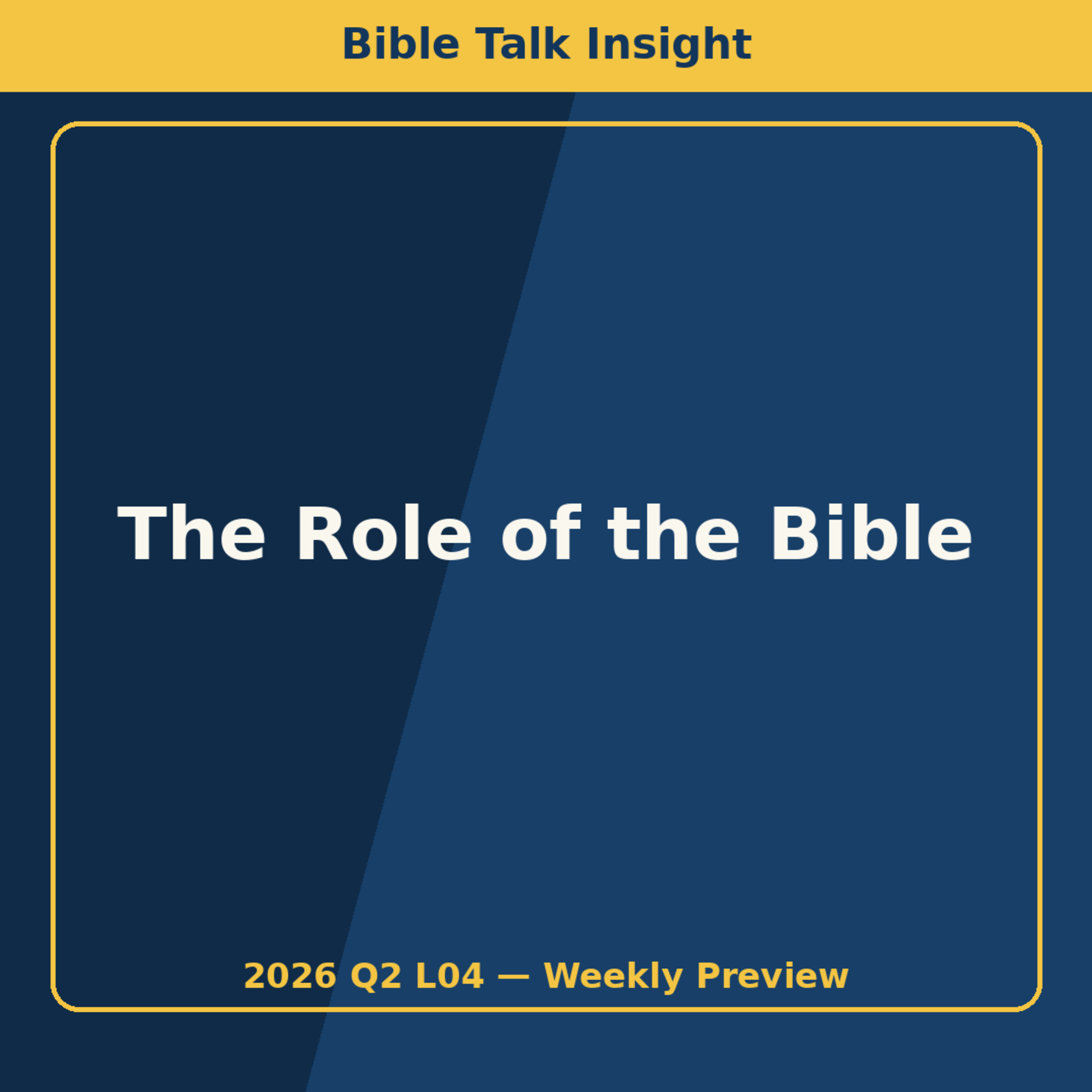 2026 Q2 L04 Preview - The Bible Is More Than a Book episode artwork