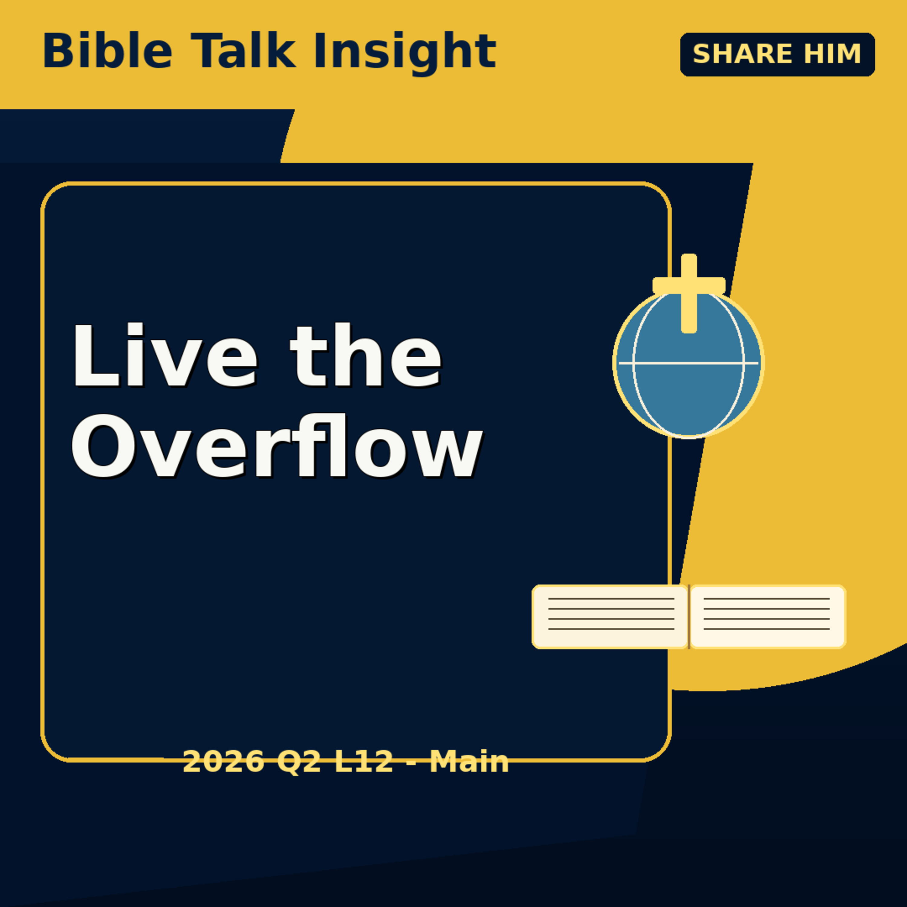 Share Him: Living Out of the Overflow - 2026 Q2 L12 Main episode artwork