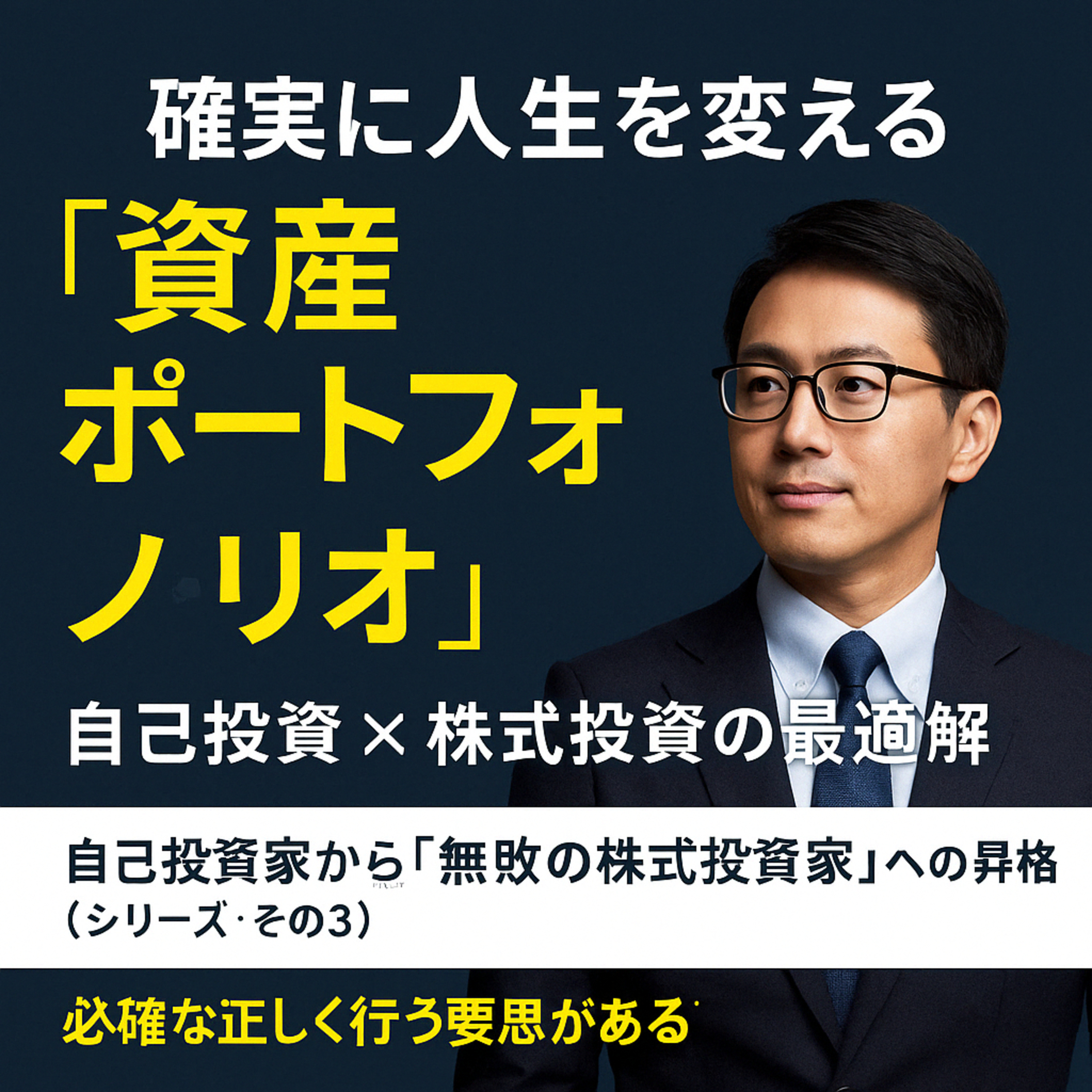 確実に人生を変える「資産ポートフォリオ」｜自己投資×株式投資の最適解 episode artwork
