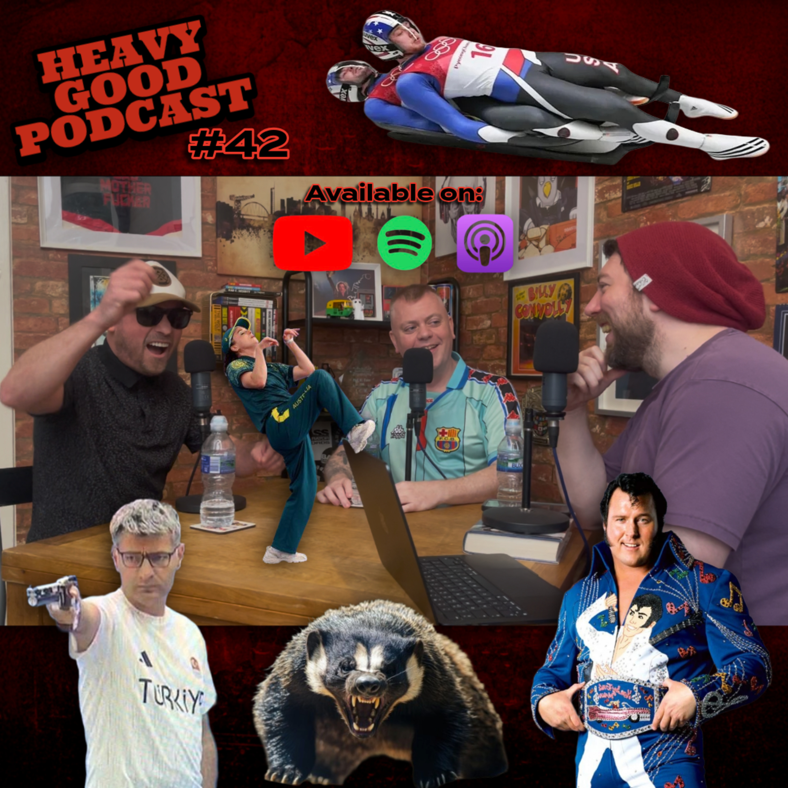 Honky Tonk Man vs A Badger?! | The Deadliest UK Animals Explained | The Heavy Good Podcast #42 episode artwork
