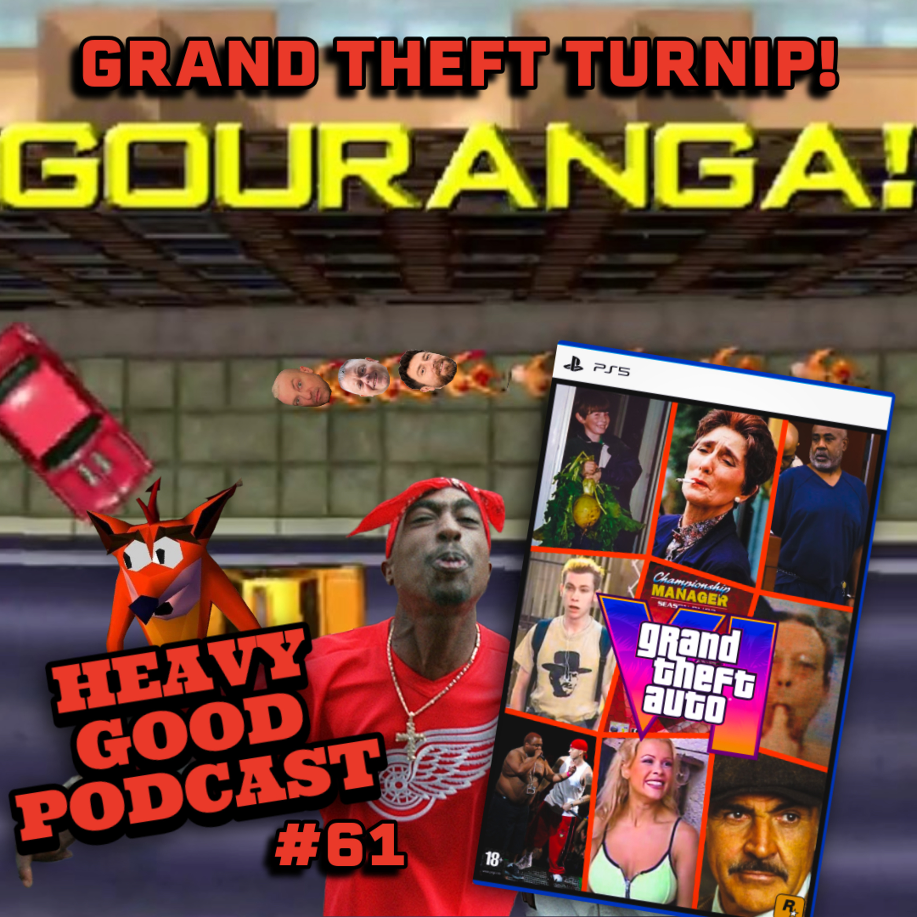 Neil Was a Game Tester?! | Roy's MASSIVE Turnip | Tupac | James Bond | The Heavy Good Podcast #61 episode artwork
