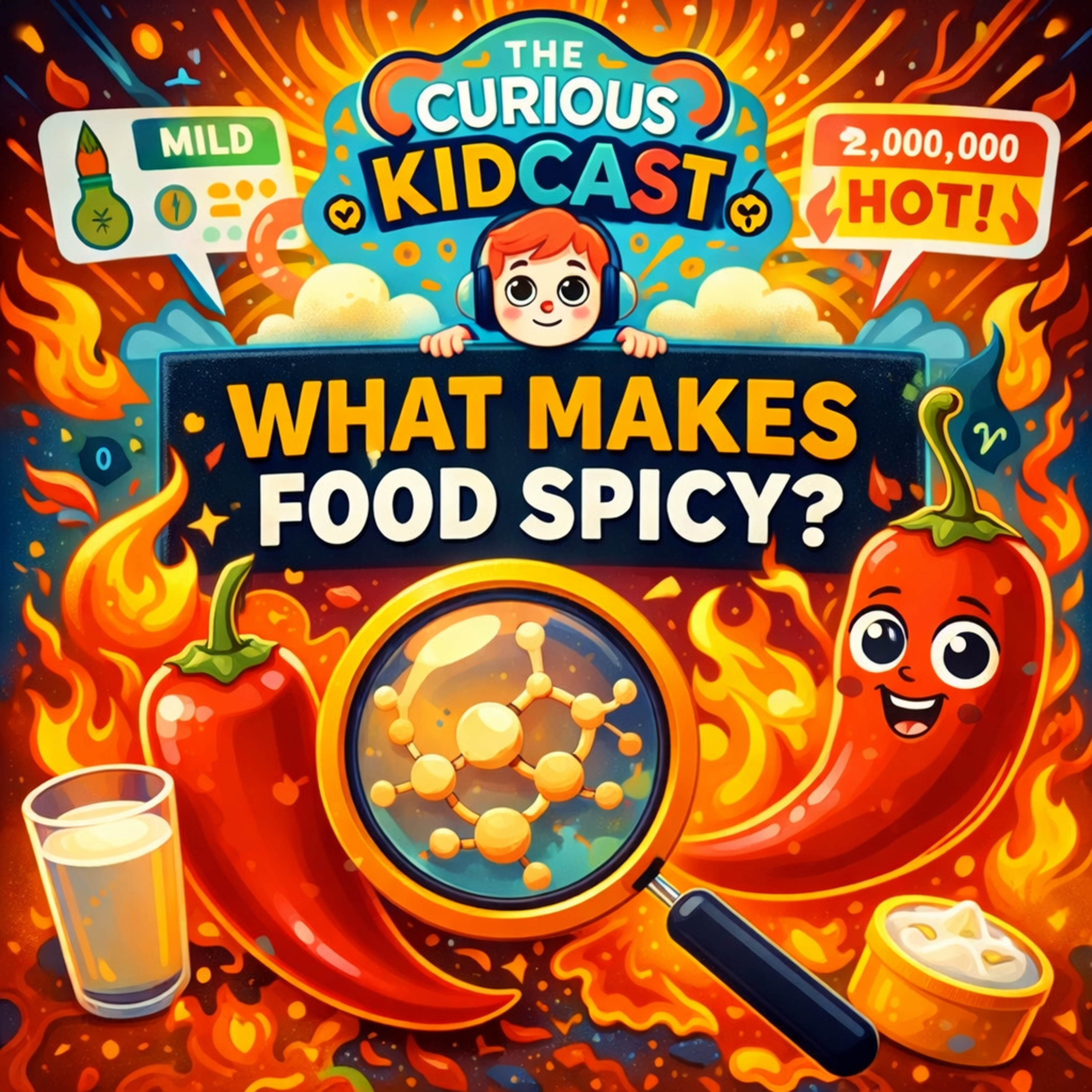 What Makes Food Spicy? | Science Podcast for kids episode artwork