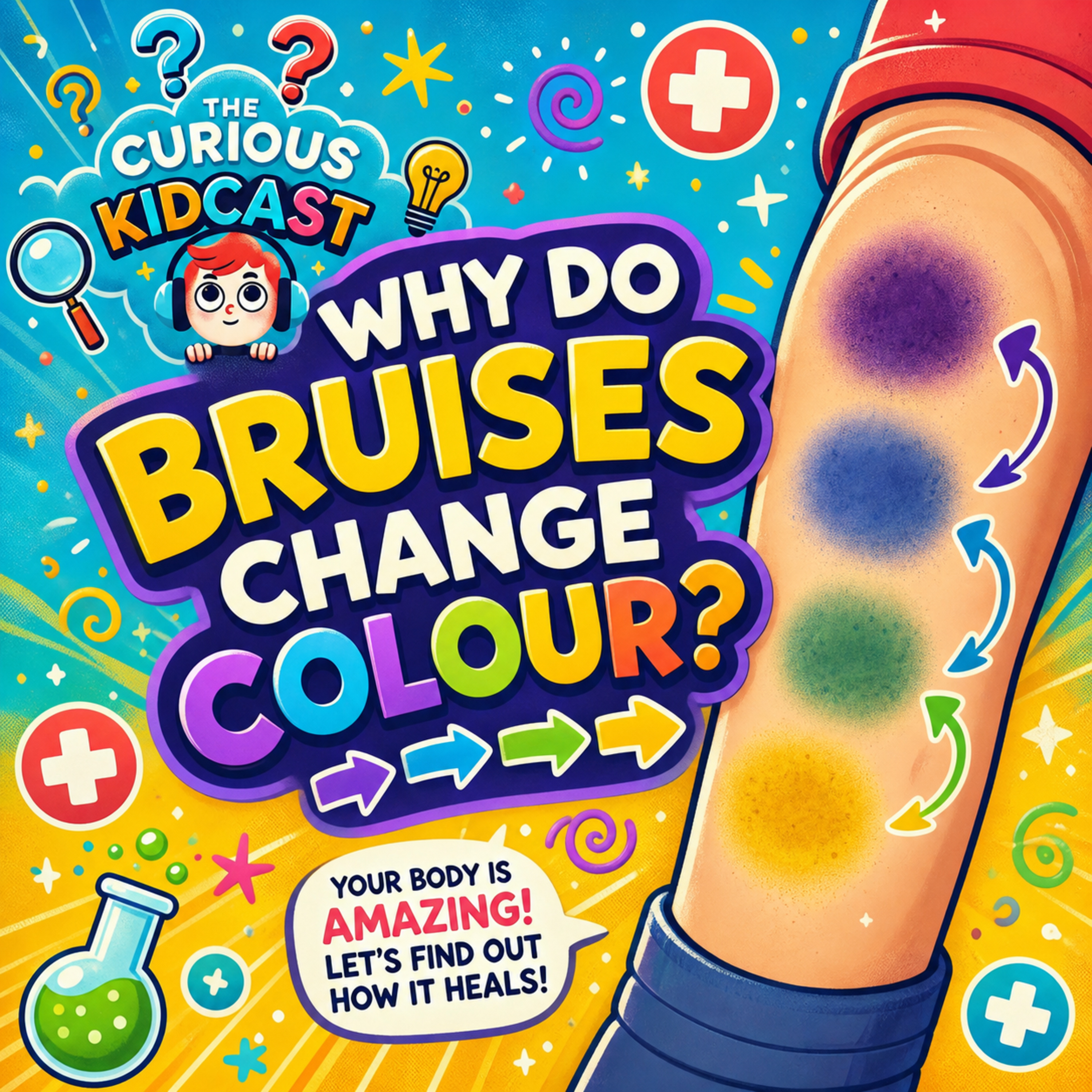 Why do bruises change colour? - The Curious Kidcast