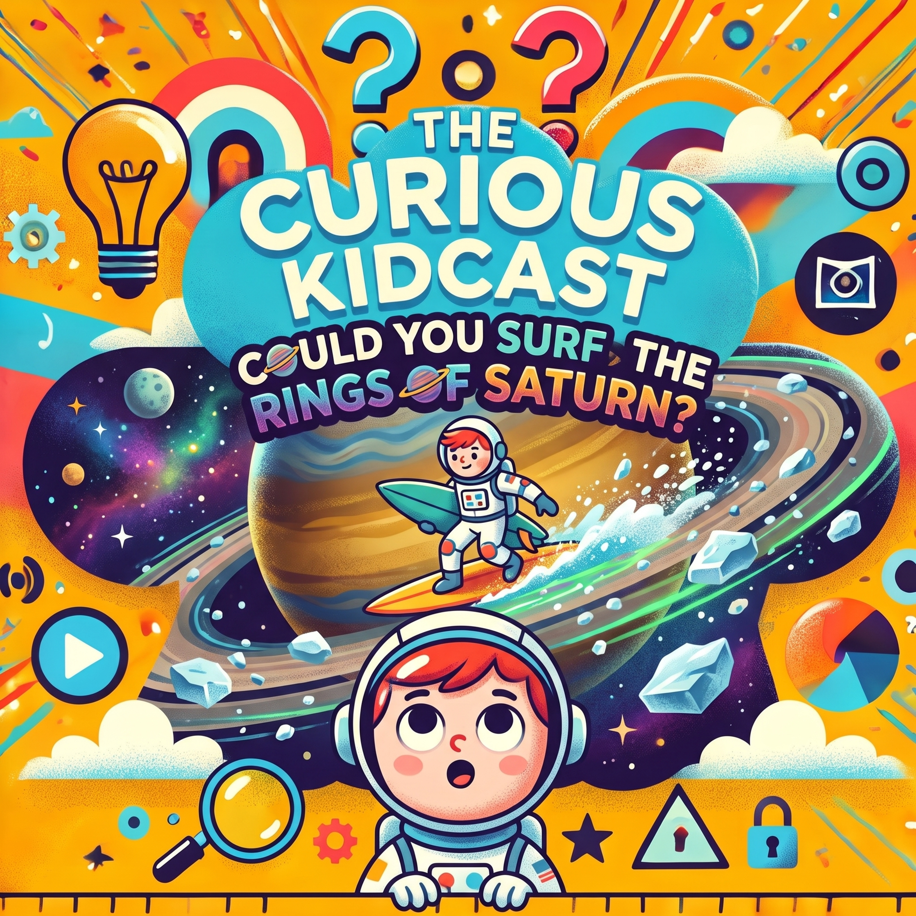 Could you surf the rings of Saturn? episode artwork - The Curious Kidcast