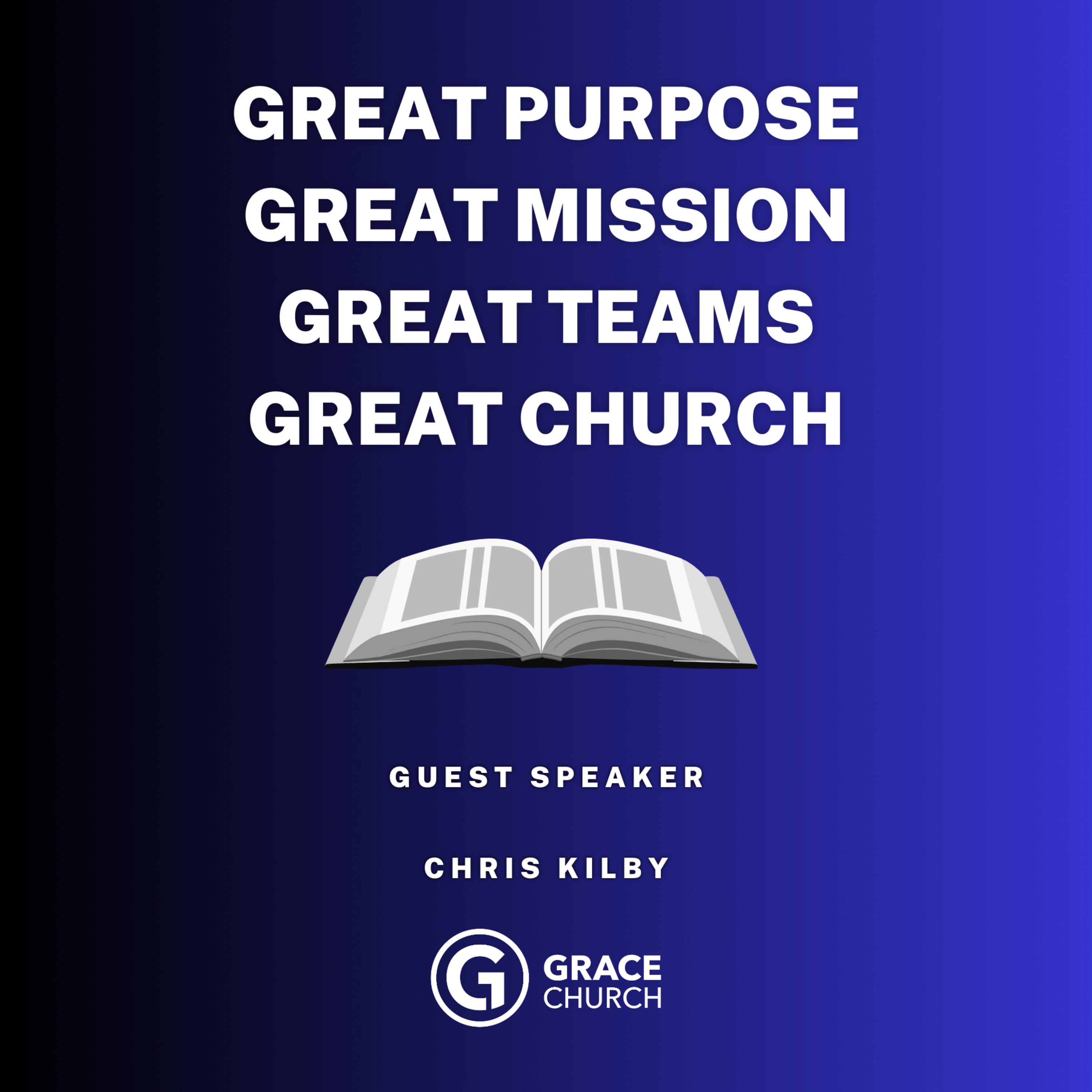 Great purpose, great mission, great teams, great church episode artwork
