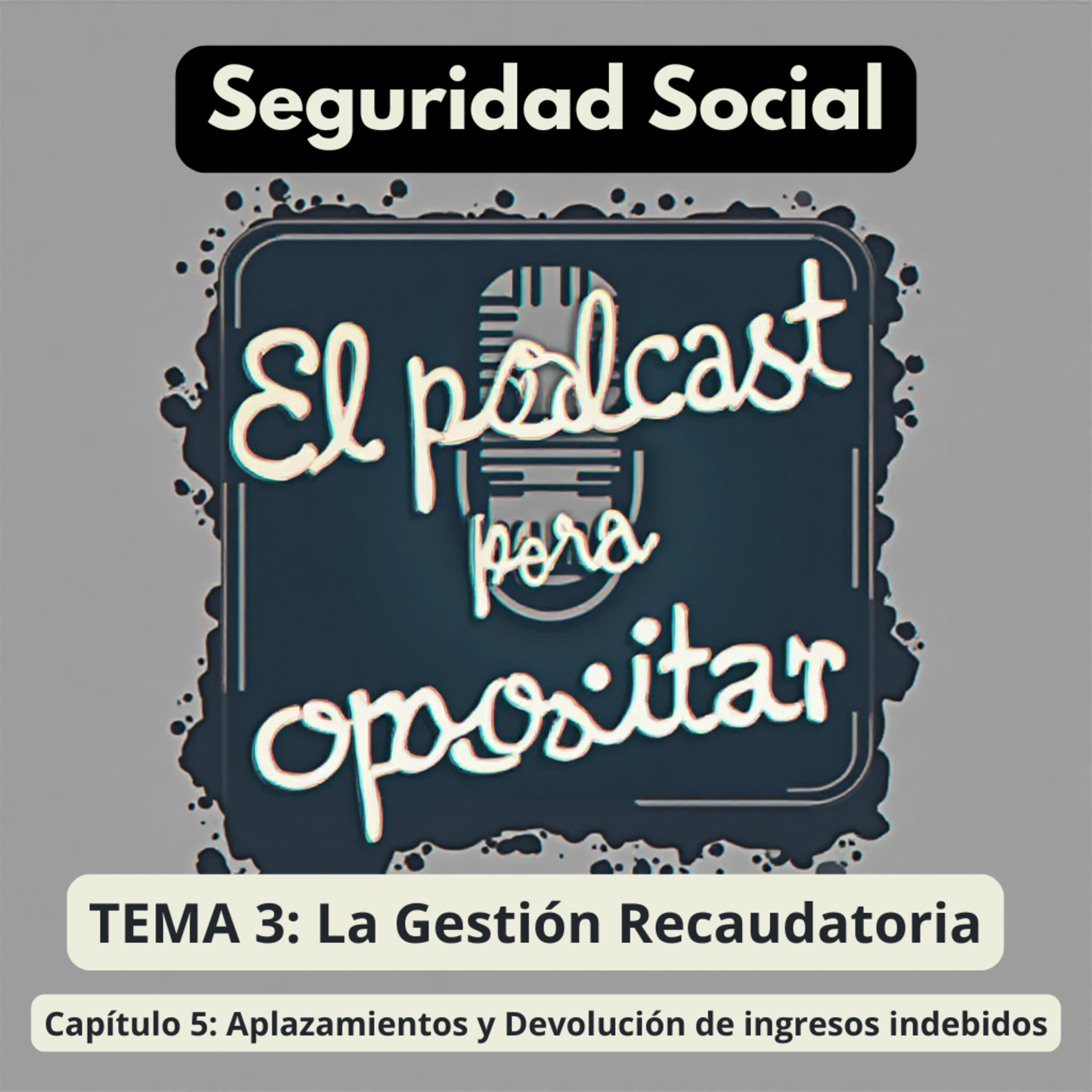 Oposiciones Seguridad Social. Tema 3: La Gestión Recaudatoria. Capítulo 5: Aplazamientos y Devolución de ingresos indebidos episode artwork