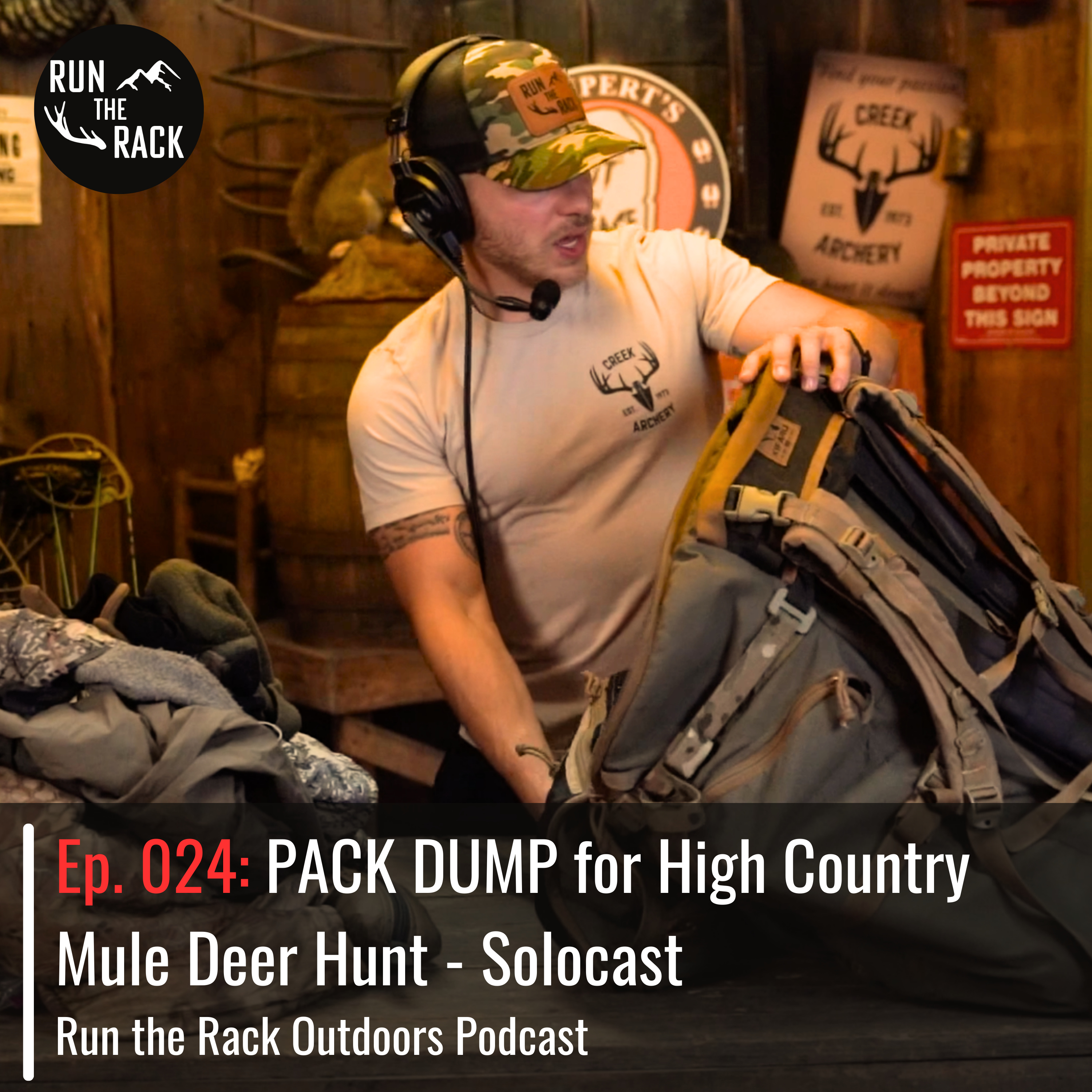 Ep. 024: PACK DUMP for High Country Mule Deer Hunt - Solocast episode artwork