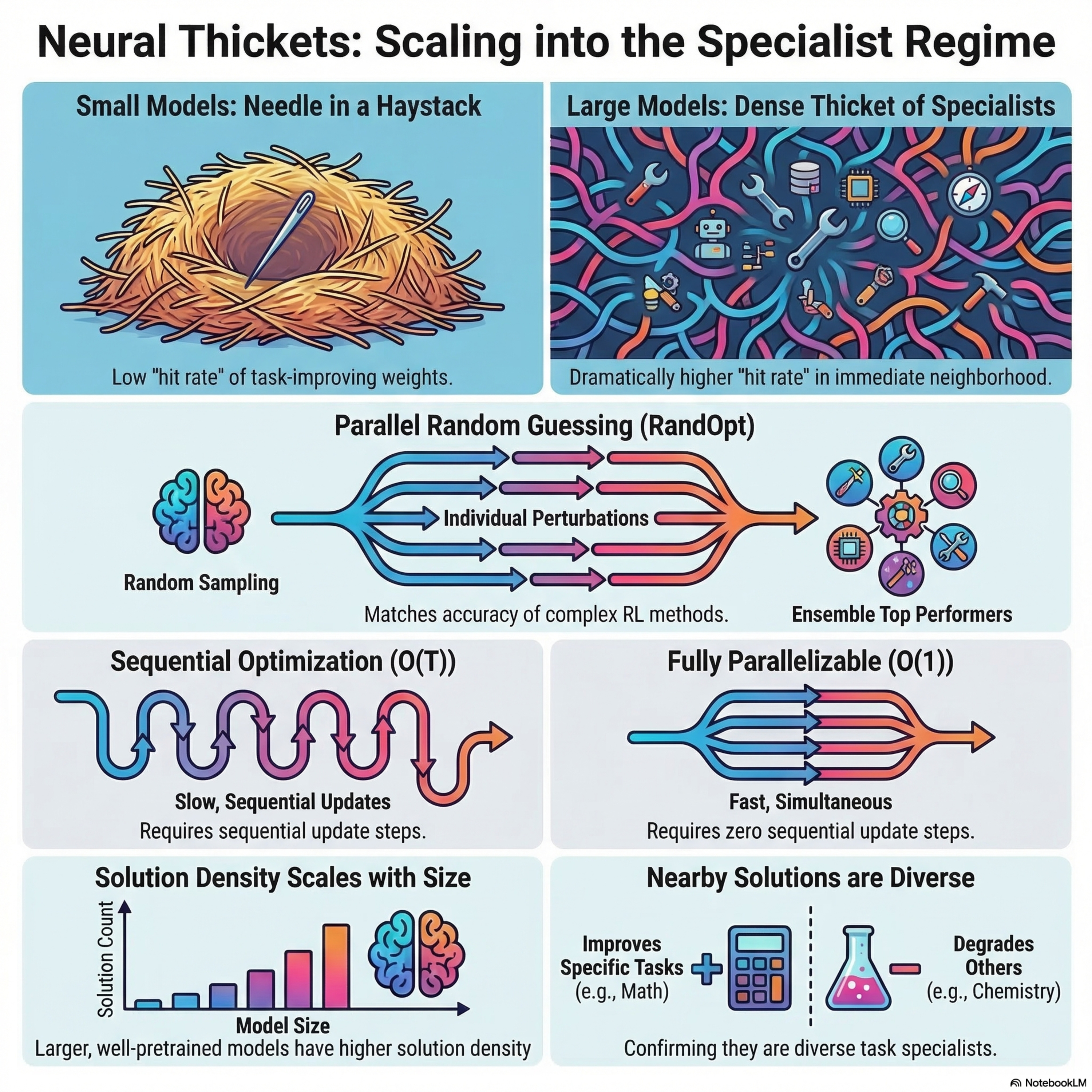 Neural Thickets: Diverse Task Experts Are Dense Around Pretrained Weights Episode cover