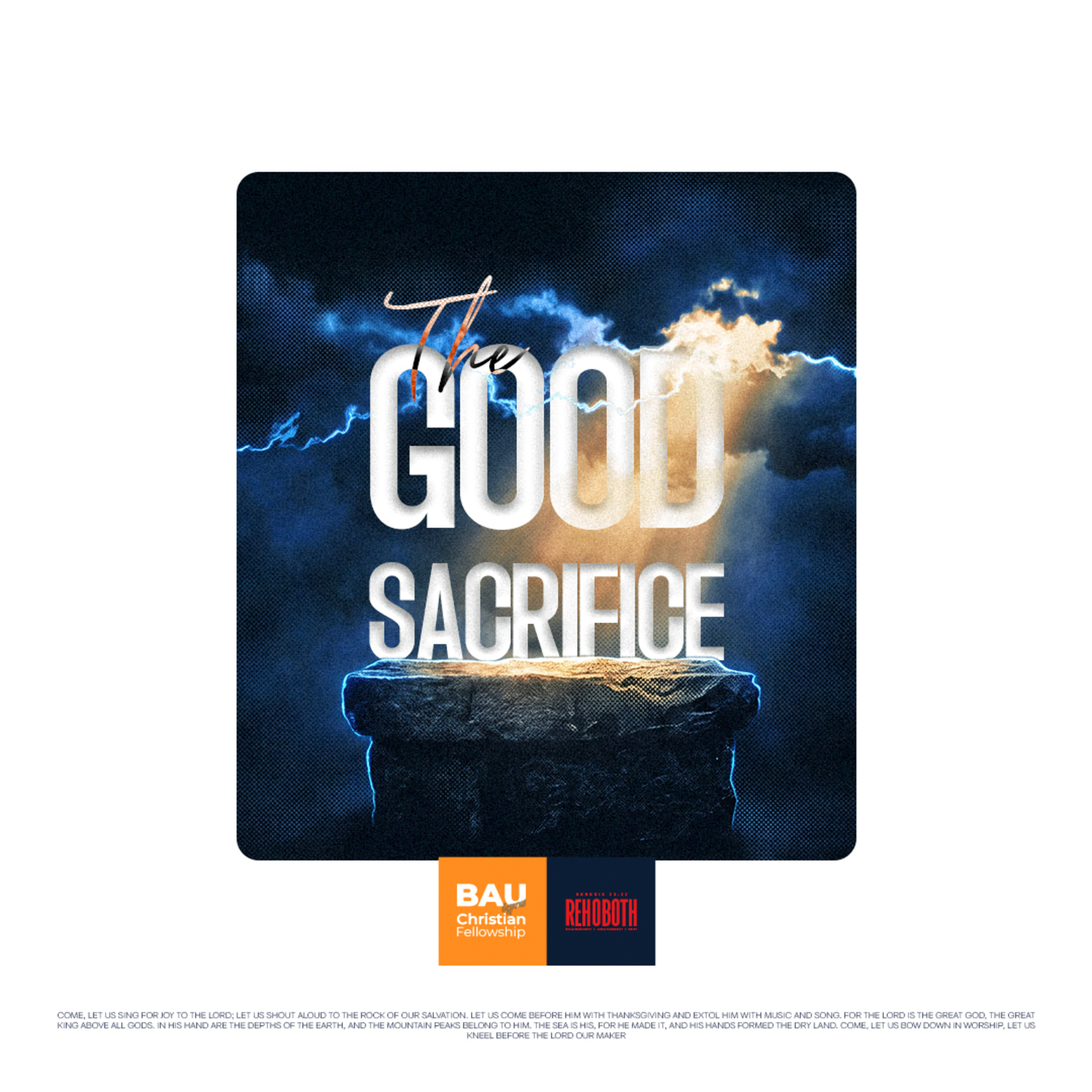 THE GOOD SACRIFICE || Min. Sharon Manjate