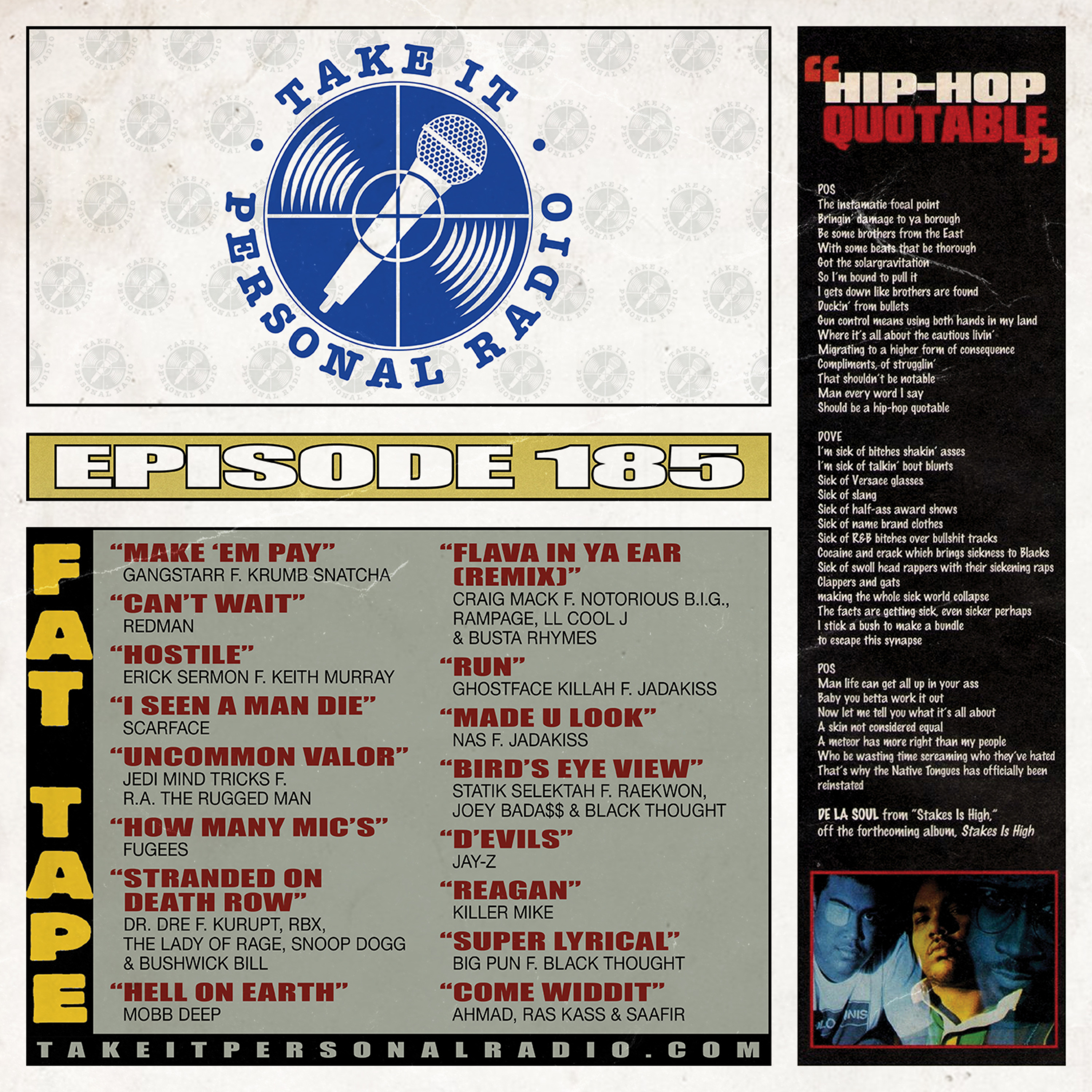 Take It Personal (Ep 185: Hip-Hop Quotables Pt. 2) episode artwork