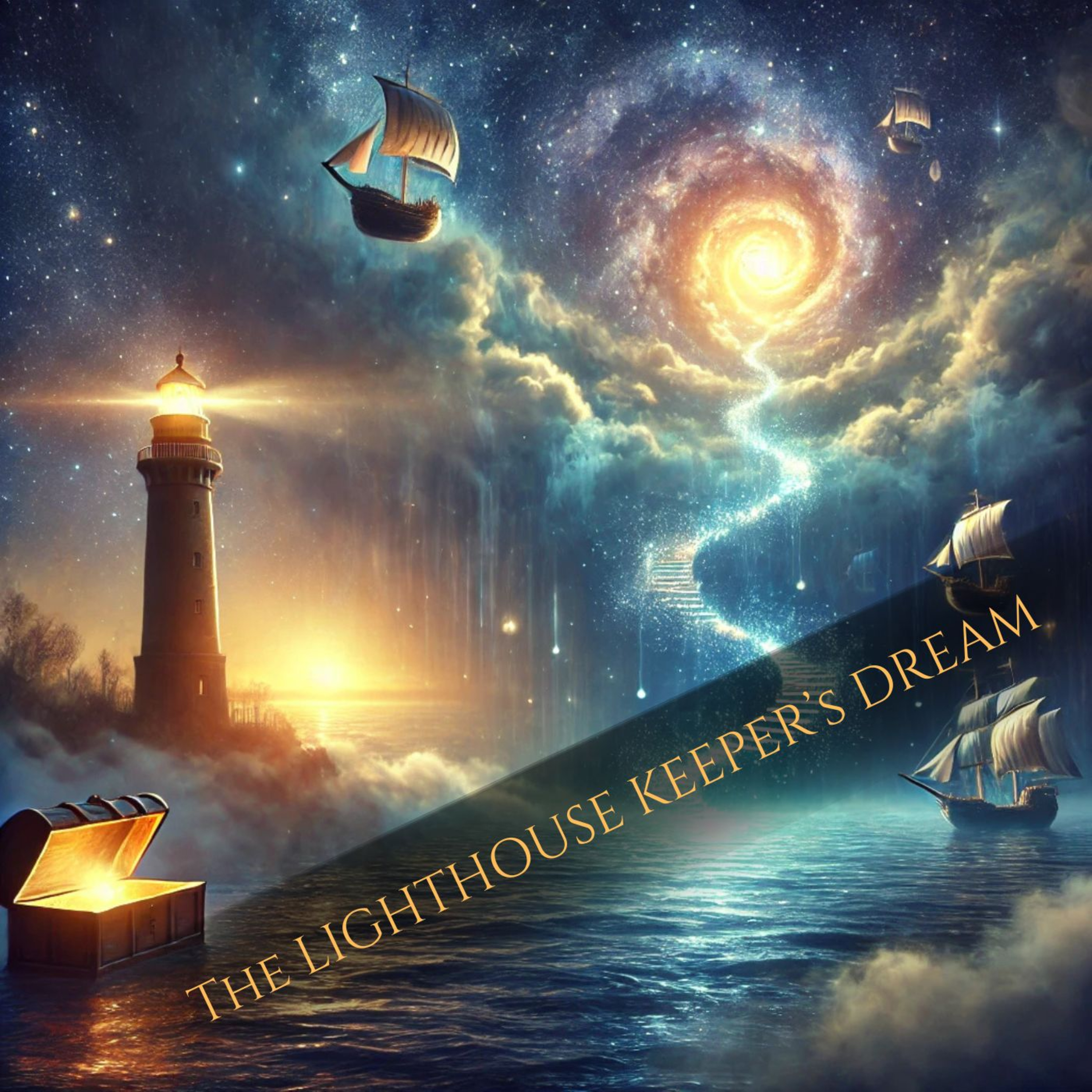 The Lighthouse Keeper’s Dream- A Dreamward Spiral sleep story episode artwork