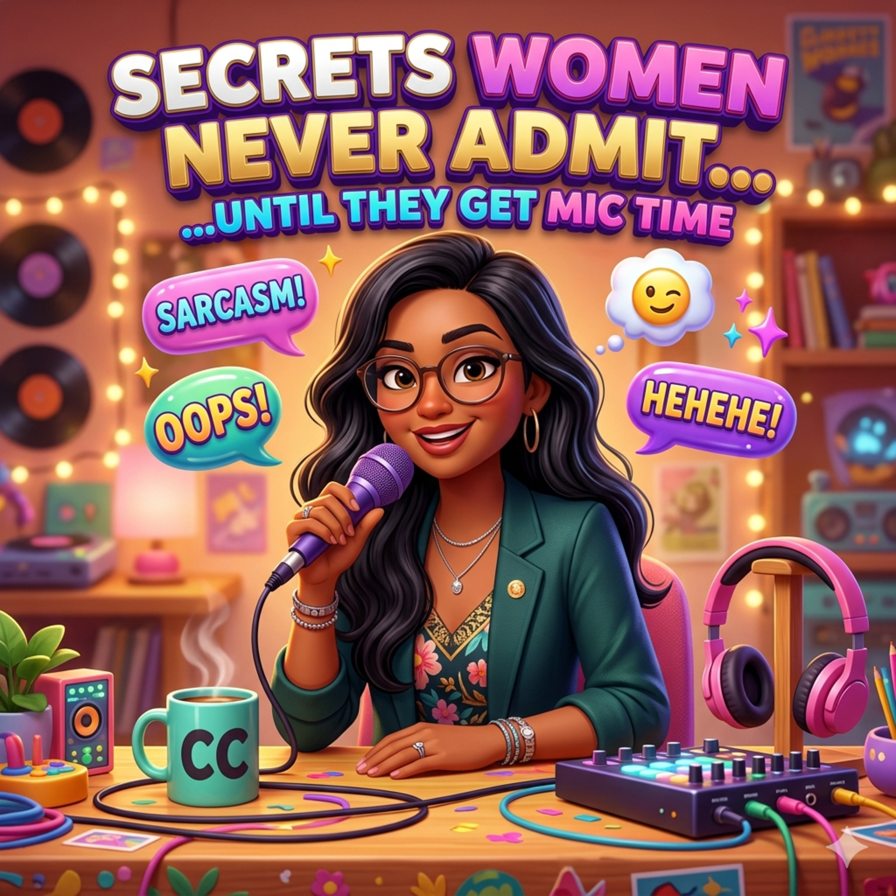 “Secrets Women Never Admit… Until They Get Mic Time” episode artwork