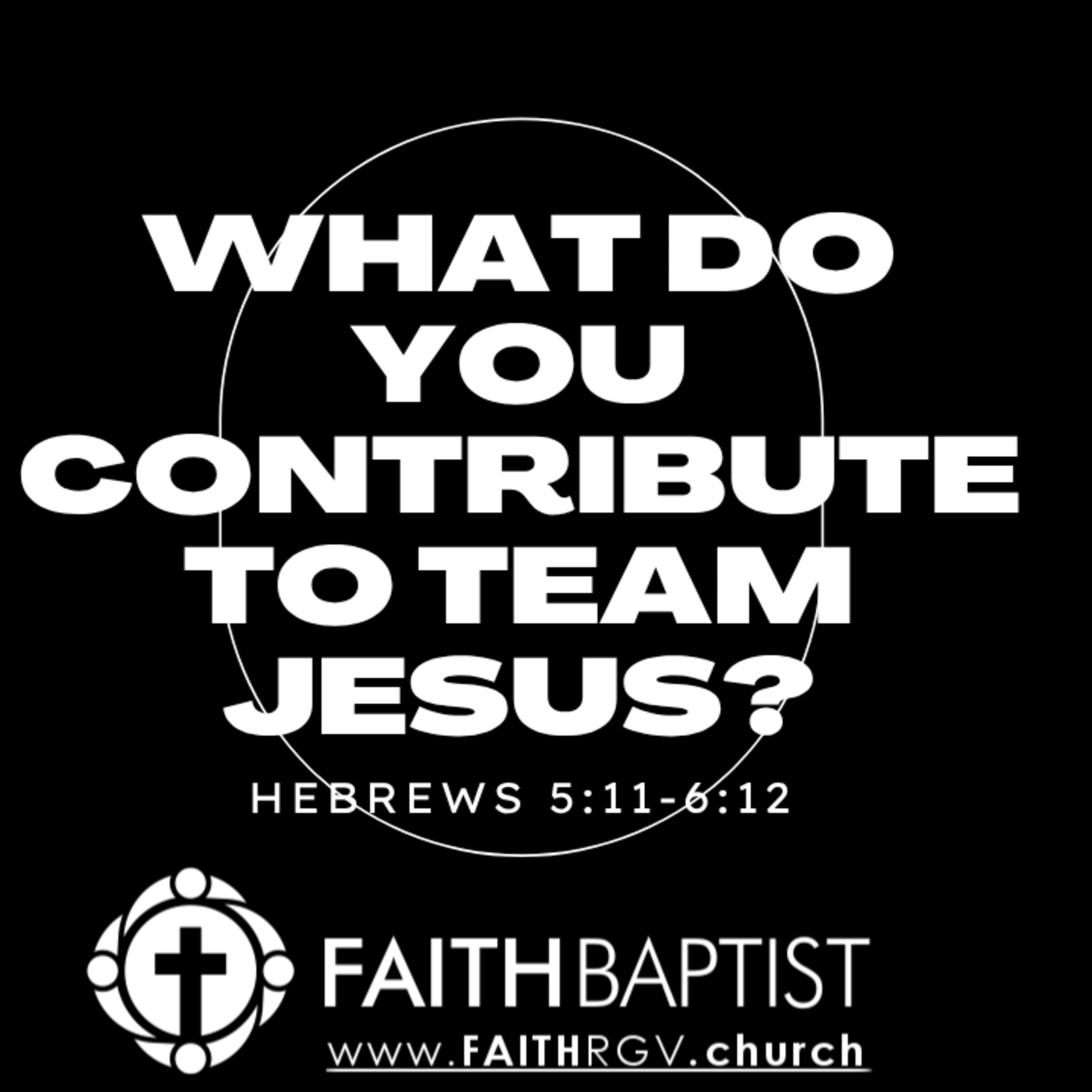 What do you Contribute to Team Jesus? - Hebrews 5:11-6:12 episode artwork