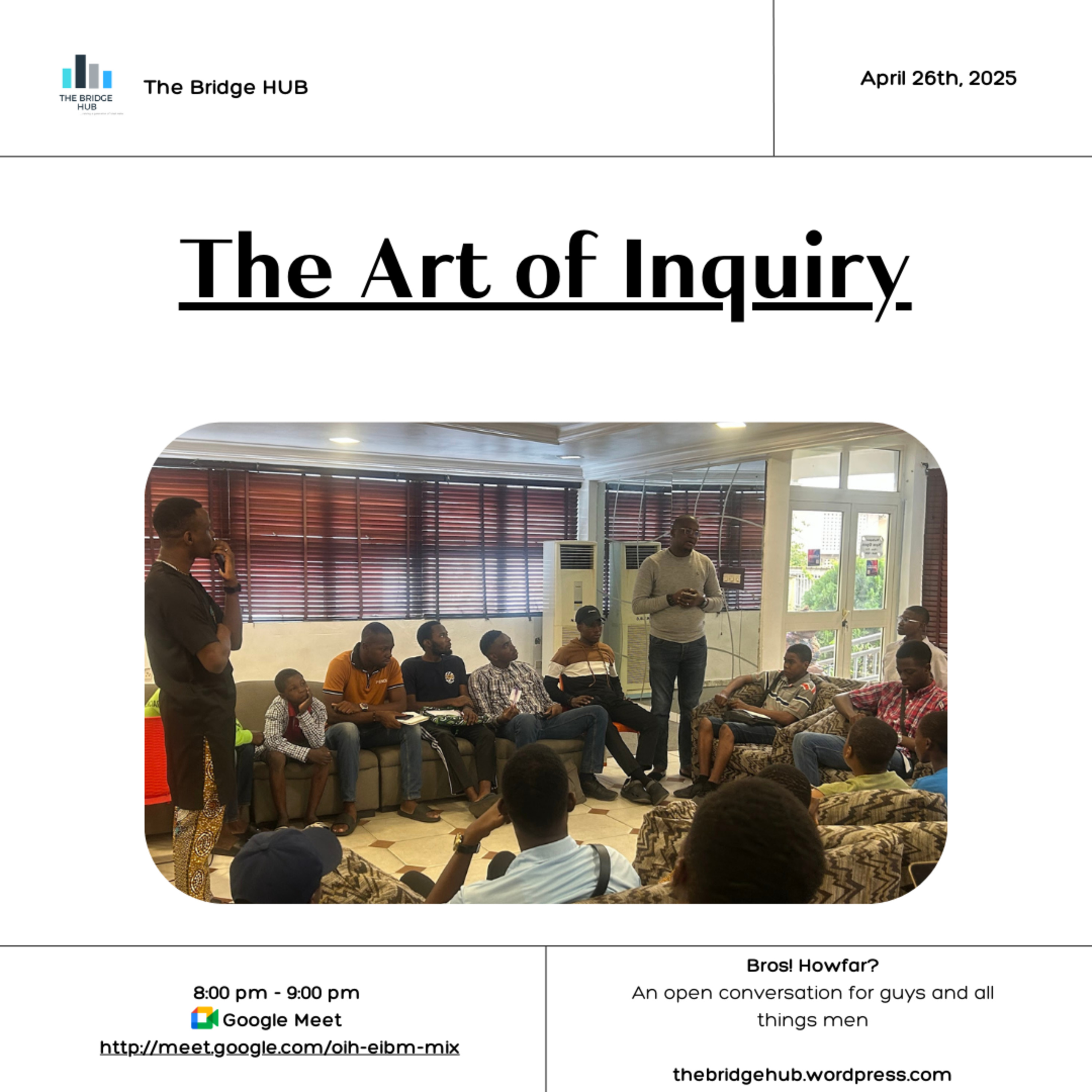 The Art of Inquiry: A Guide for Men (TBH Virtual Hangout) episode artwork