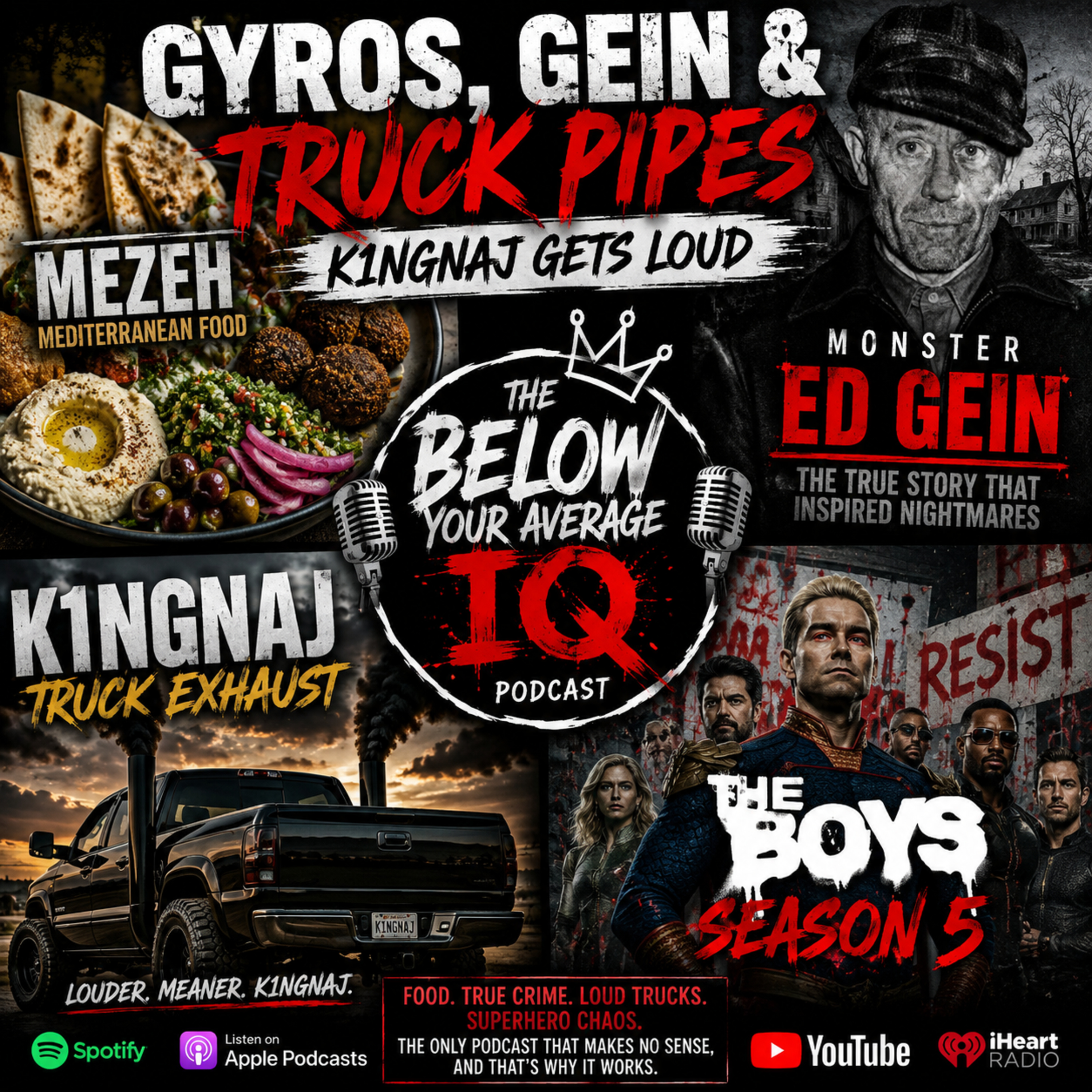 Gyros, Gein & Truck Pipes: K1NGNAJ Gets Loud episode artwork