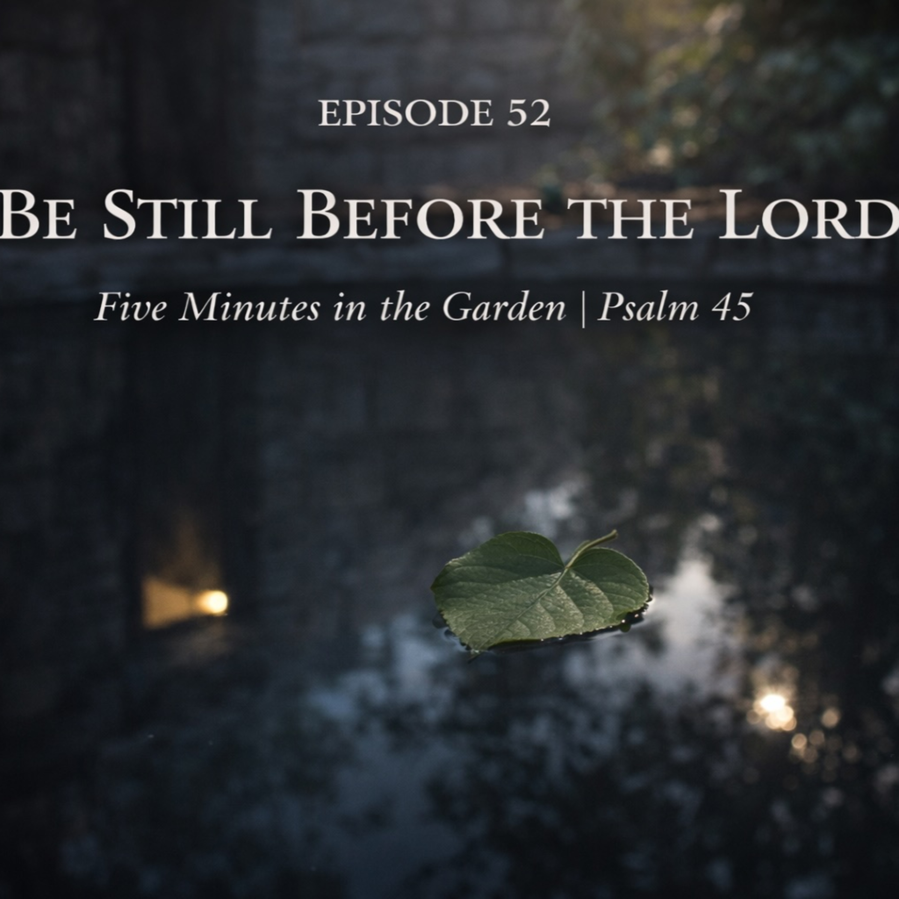Episode 52 - Be Still Before the Lord episode artwork
