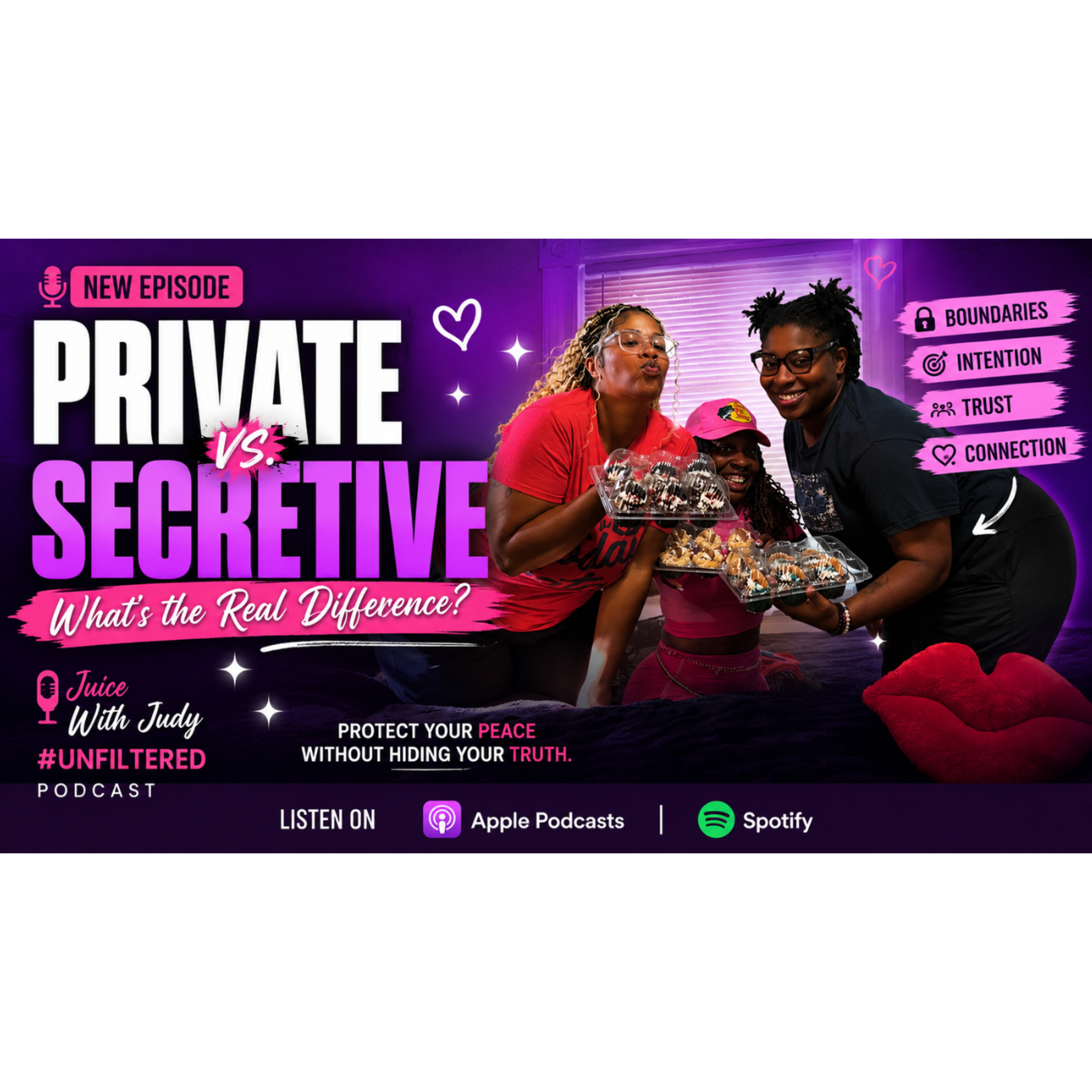 🎙️ PRIVATE vs. SECRETIVE | What’s the Real Difference? | Juice With Judy #Unfiltered episode artwork