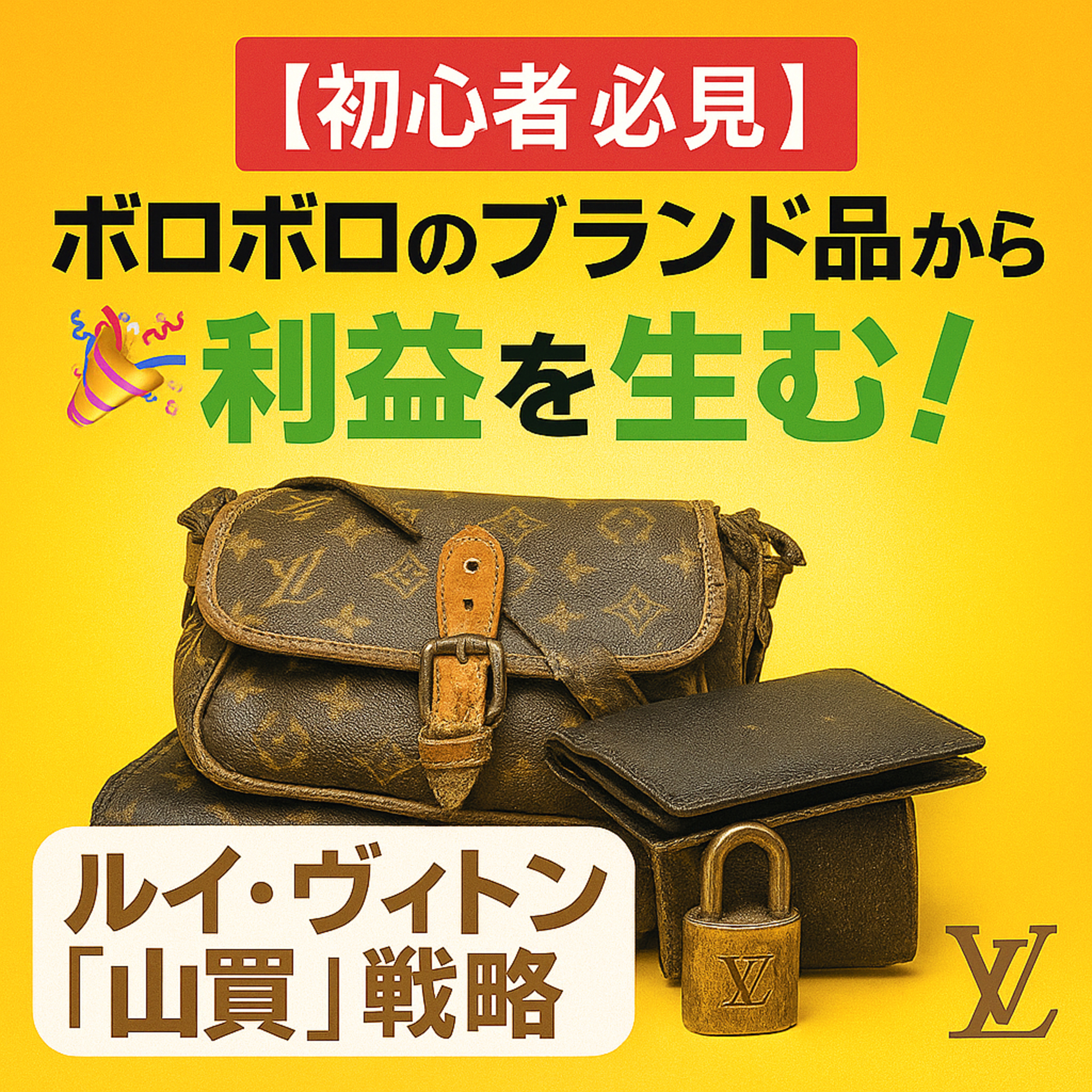 【初心者必見】ボロボロのブランド品から利益を生む！ルイ・ヴィトン「山買」転売戦略 episode artwork