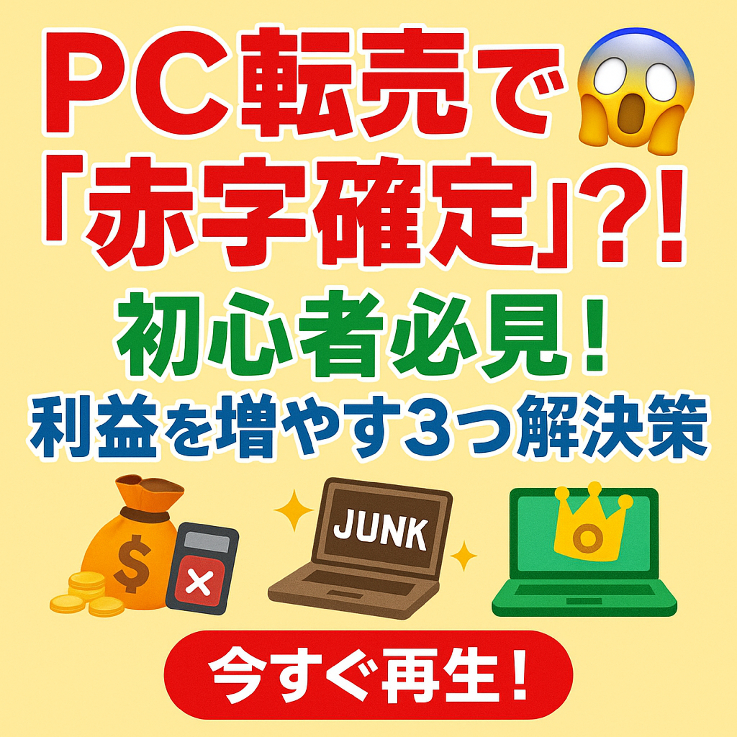 パソコン転売初心者が「赤字確定」の沼にハマる3つの勘違いと、利益を増やす解決策 episode artwork