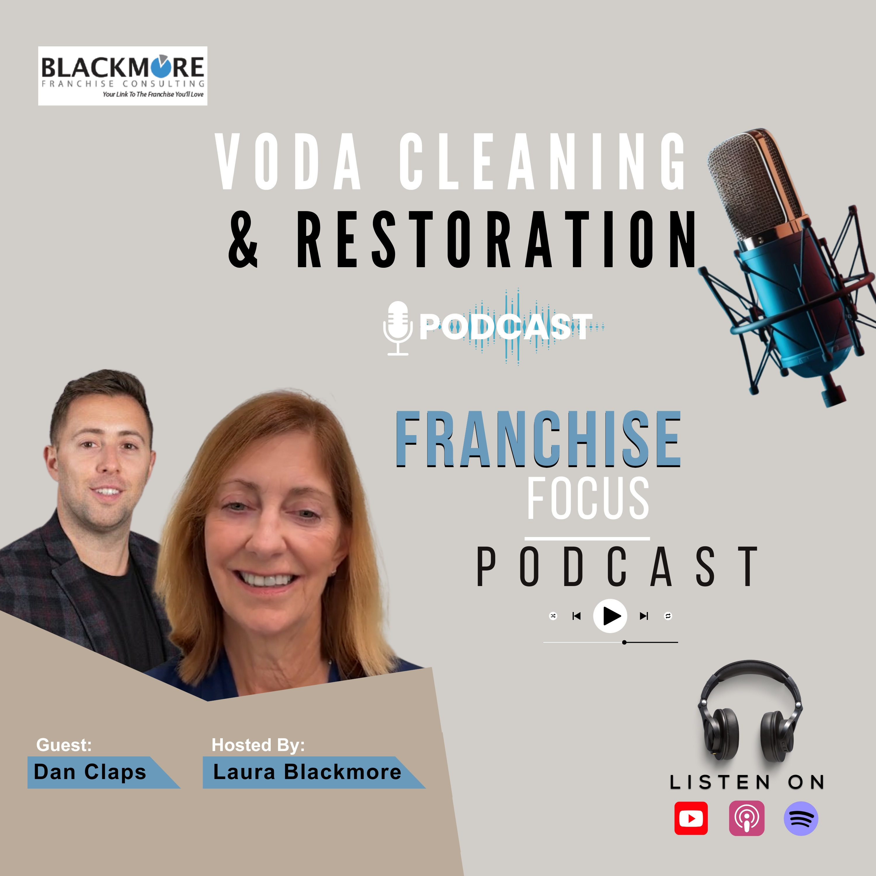 Voda Cleaning & Restoration Franchise Insights | Franchise Focus Podcast | Hosted By Laura Blackmore #Franchise  episode artwork