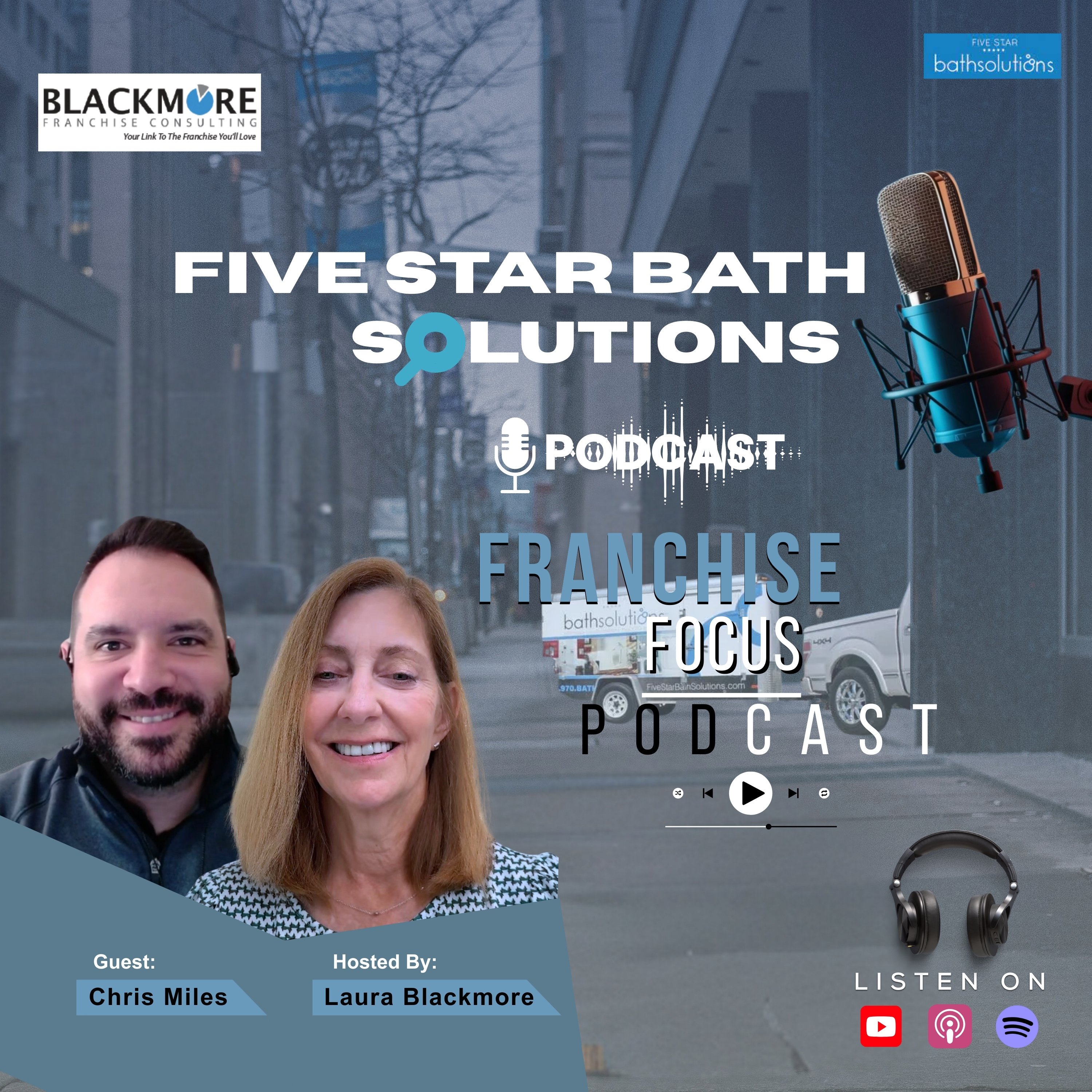 Bath Solutions AI-Driven Sales Coaching with Chris Mile | Franchise Focus Podcast | Hosted By Laura Blackmore #FranchiseFocus #Blackmore episode artwork