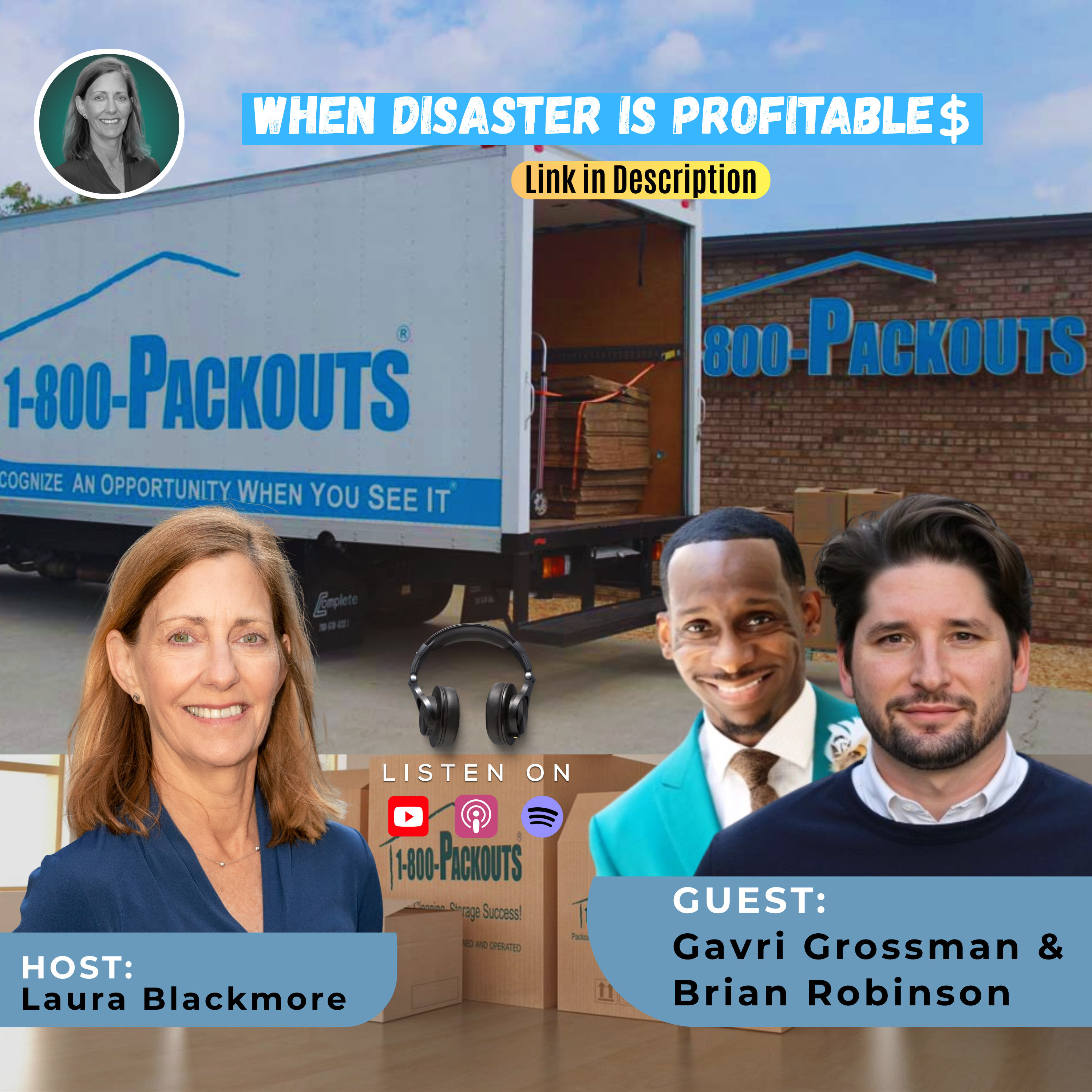 1-800 Packout Saving Homes After Disasters with Robinson & Grossman | Franchise Focus Podcast | Hosted By Laura Blackmore #FranchiseFocus #Blackmore episode artwork