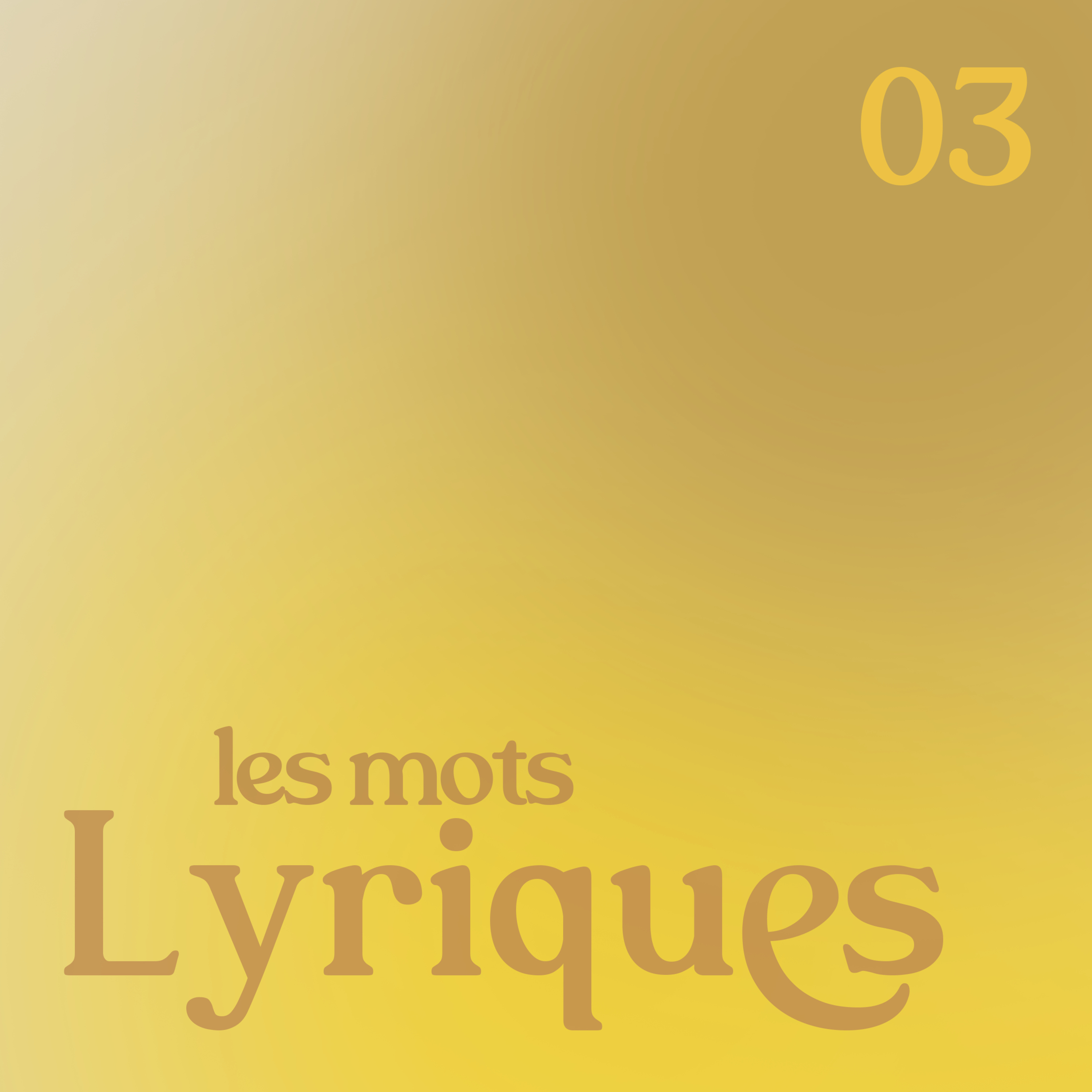 Les mots lyriques - épisode 3 (Simone Kroll et Yves Perret) episode artwork