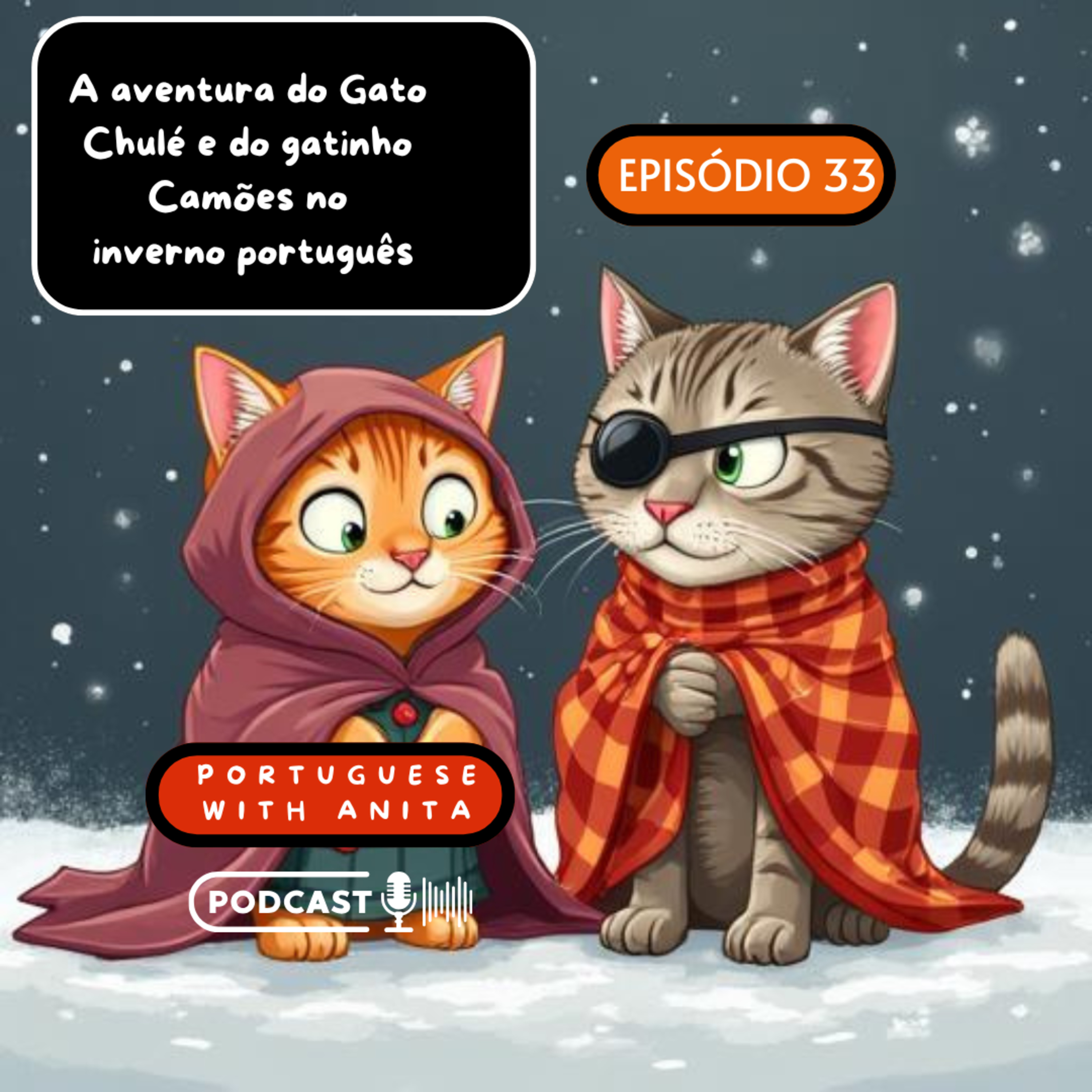 #33: A aventura do Gato Chulé e do gatinho Camões no inverno português episode artwork
