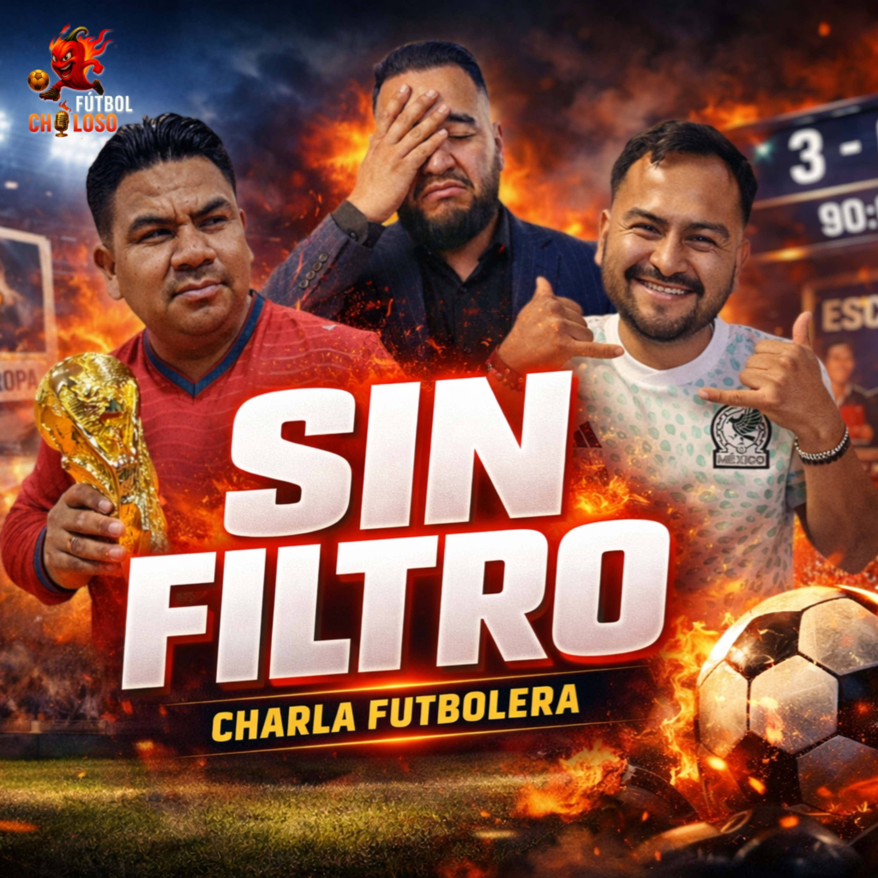 SUBE Y CHARLA!!--SIN FILTRO: CHARLA FUTBOLERA 🔥⚽ | Fichajes, Polémica, VAR y Partidos 💣🎙️ 📱 episode artwork