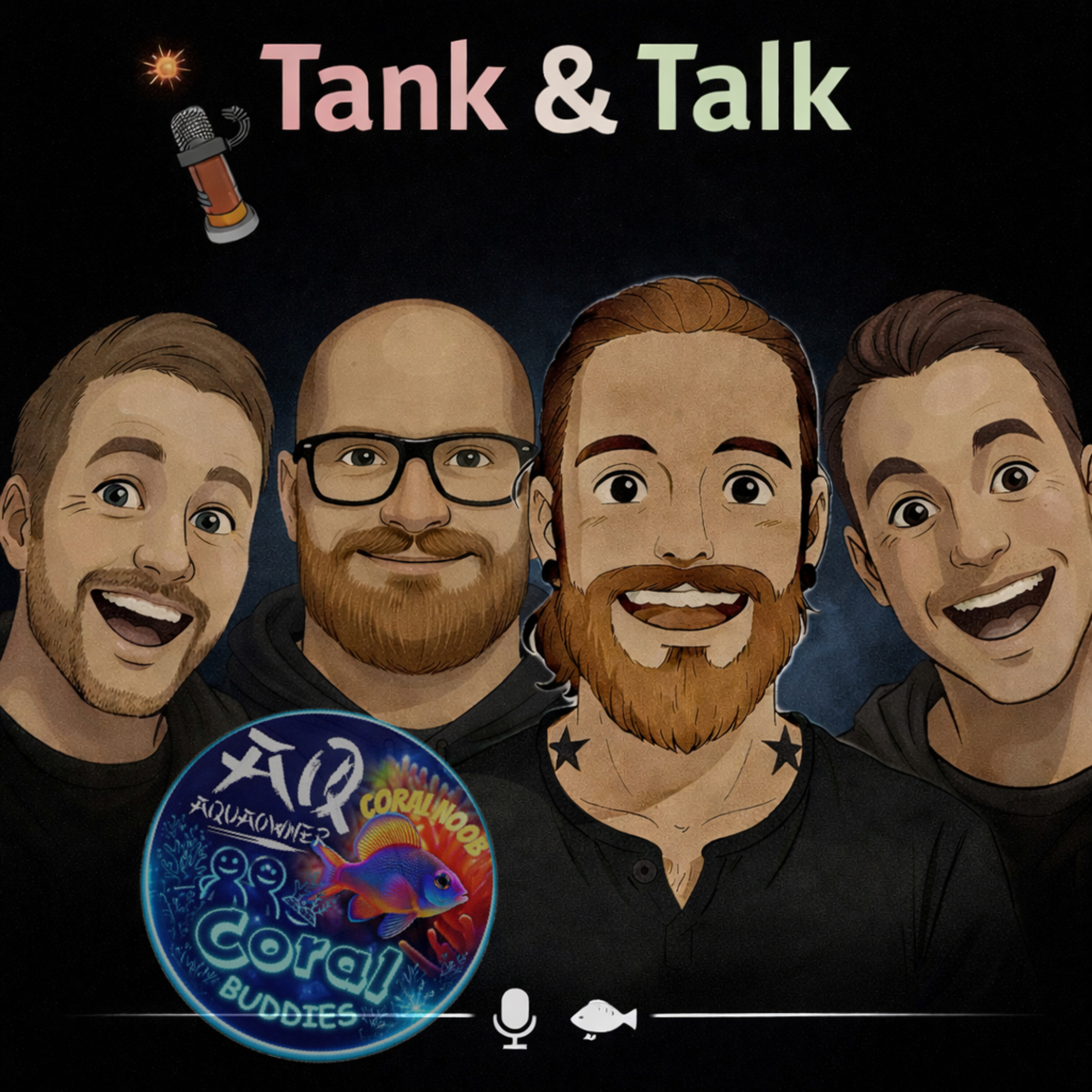 Tank and Talk mit Sebastian Buchner, Tobias Gawrisch dem Aquaowner, den Coralbuddies und Gast